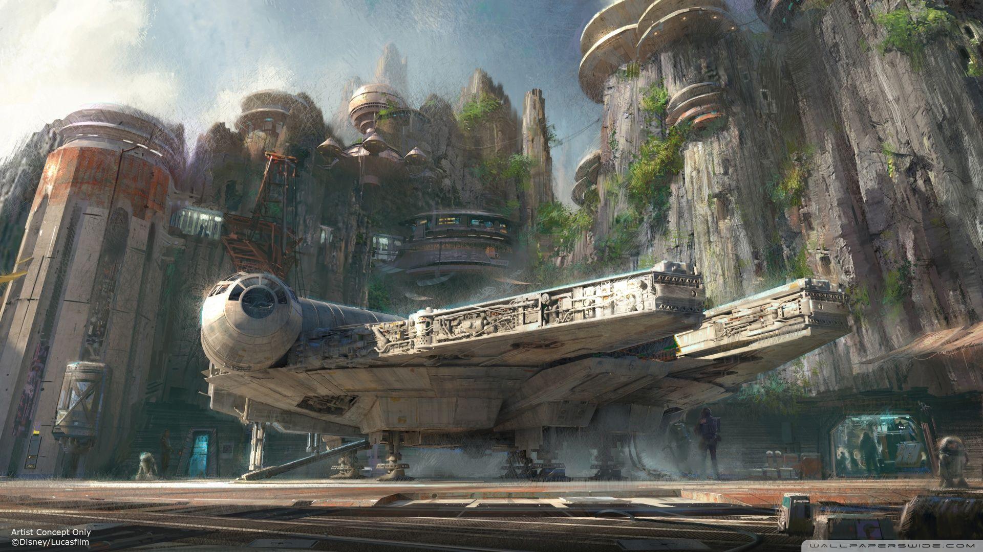 1920x1080 Millennium Falcon Docked Ultra HD Desktop Background Wallpaper for 4K UHD TV : Widescreen & UltraWide Desktop & Laptop : Tablet