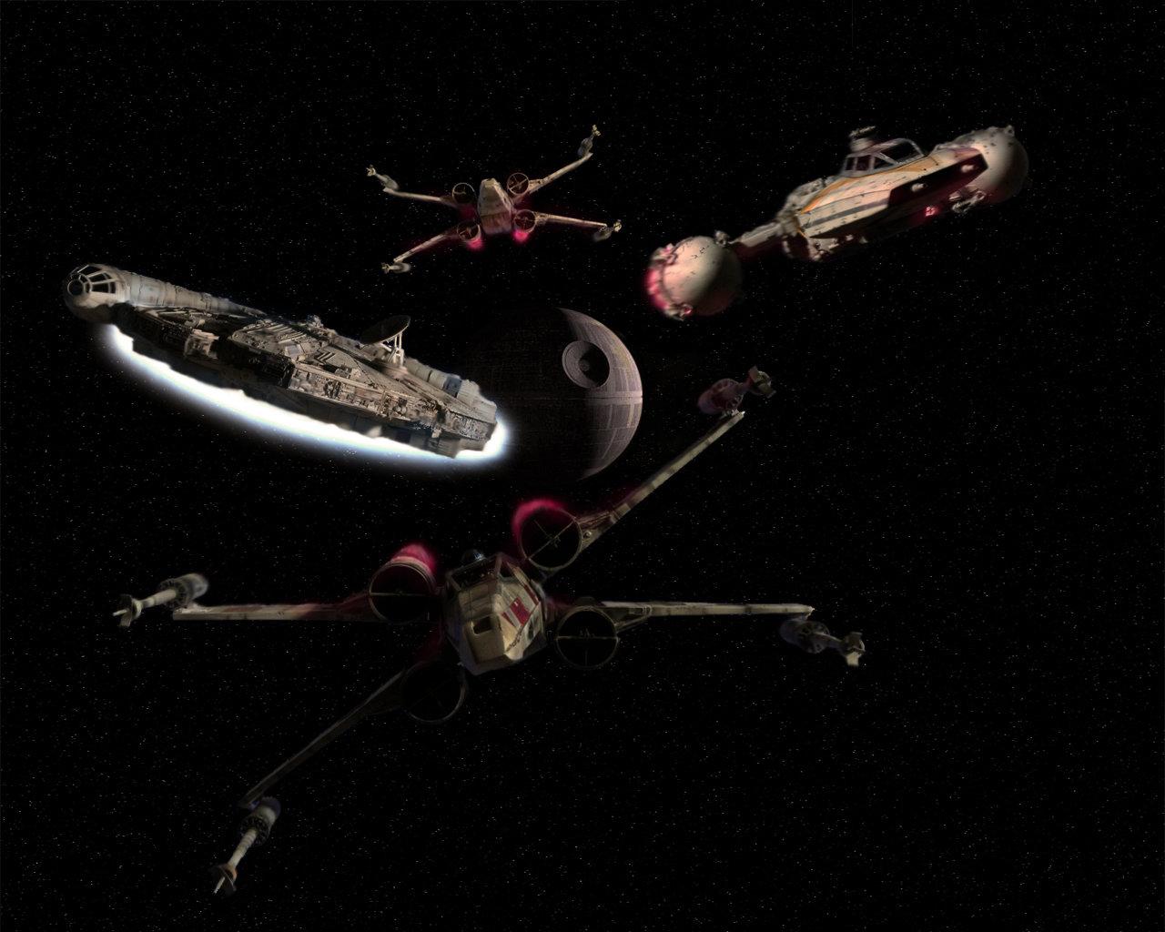 1280x1024 Millennium Falcon wallpaper HD for desktop background