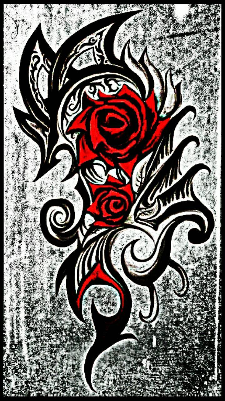 720x1280 Tattoo Rose wallpaper