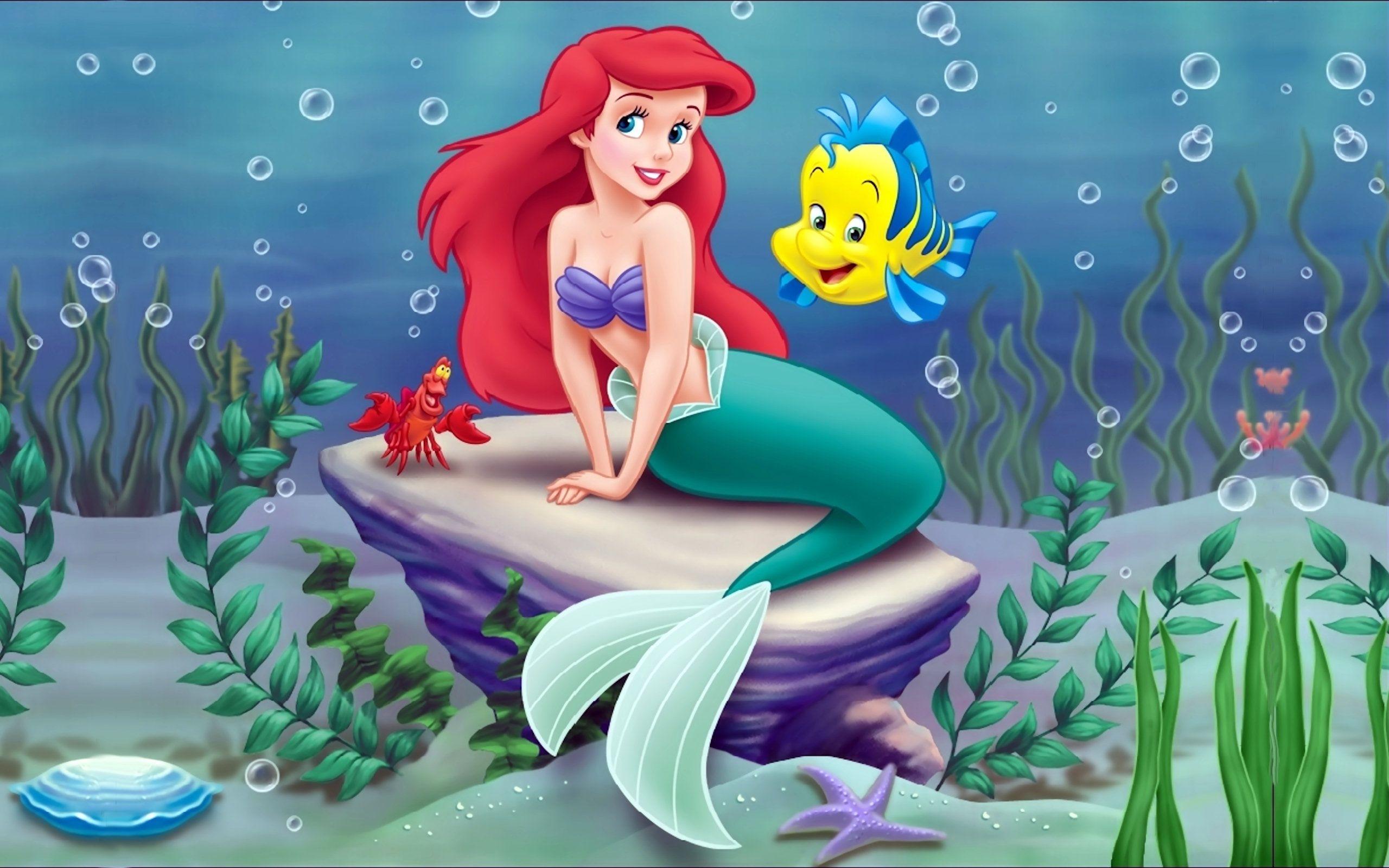 Cartoon Mermaid Wallpapers - Top Free Cartoon Mermaid Backgrounds -  WallpaperAccess