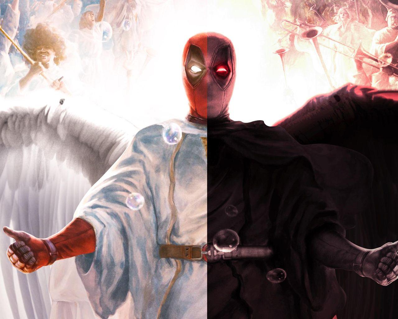 1280x1024 Deadpool Devil And Angel 1280x1024 Resolution HD 4k Wallpaper, Image, Background, Photo and Picture