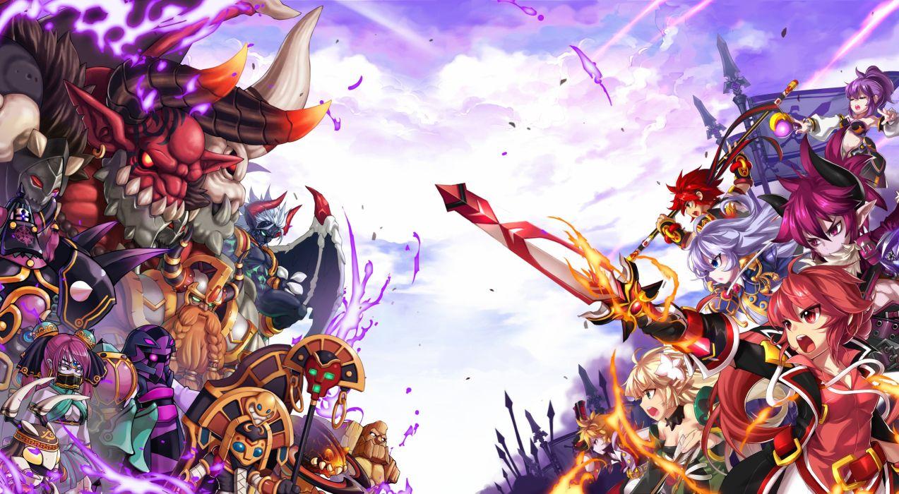 1273x700 GRAND CHASE mmo rpg fantasy scrolling platform anime action fighting warrior 1gchase wallpaperx3300