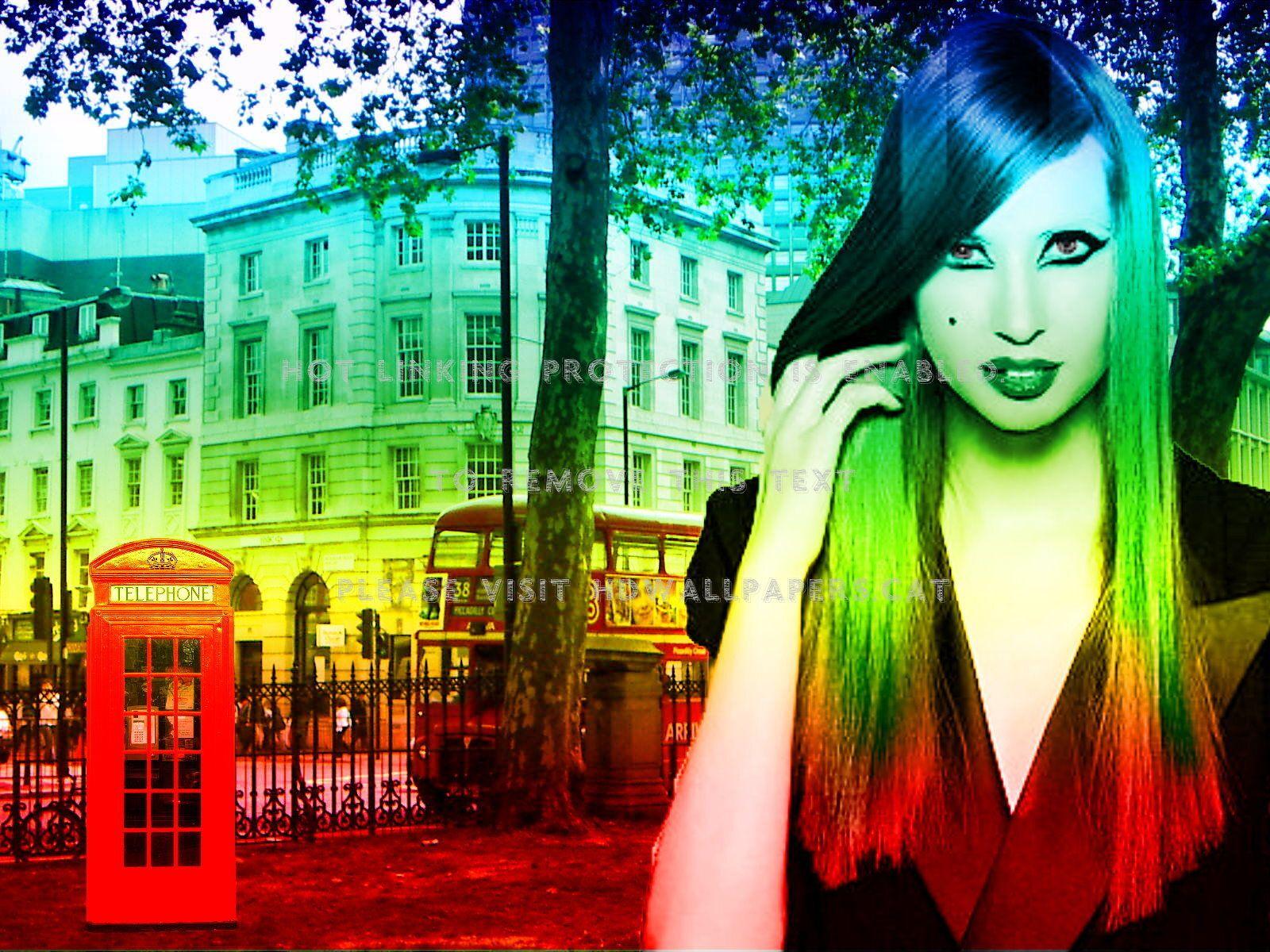 1600x1200 lady gaga wallpaper 2 telephone rainbows
