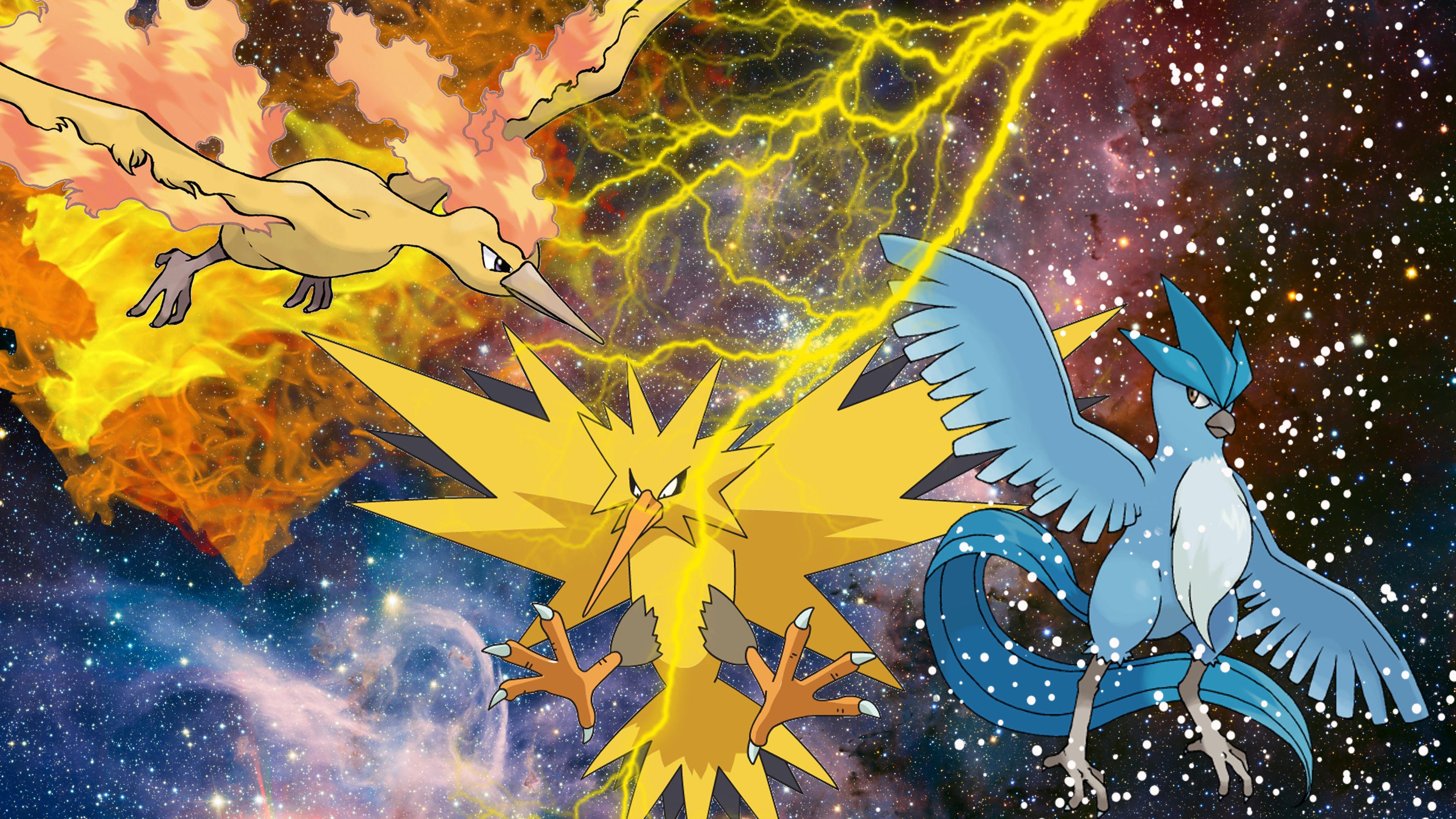 3840x2160 Pokemon Wallpaper Zapdos Moltres Articuno HD Wallpaper