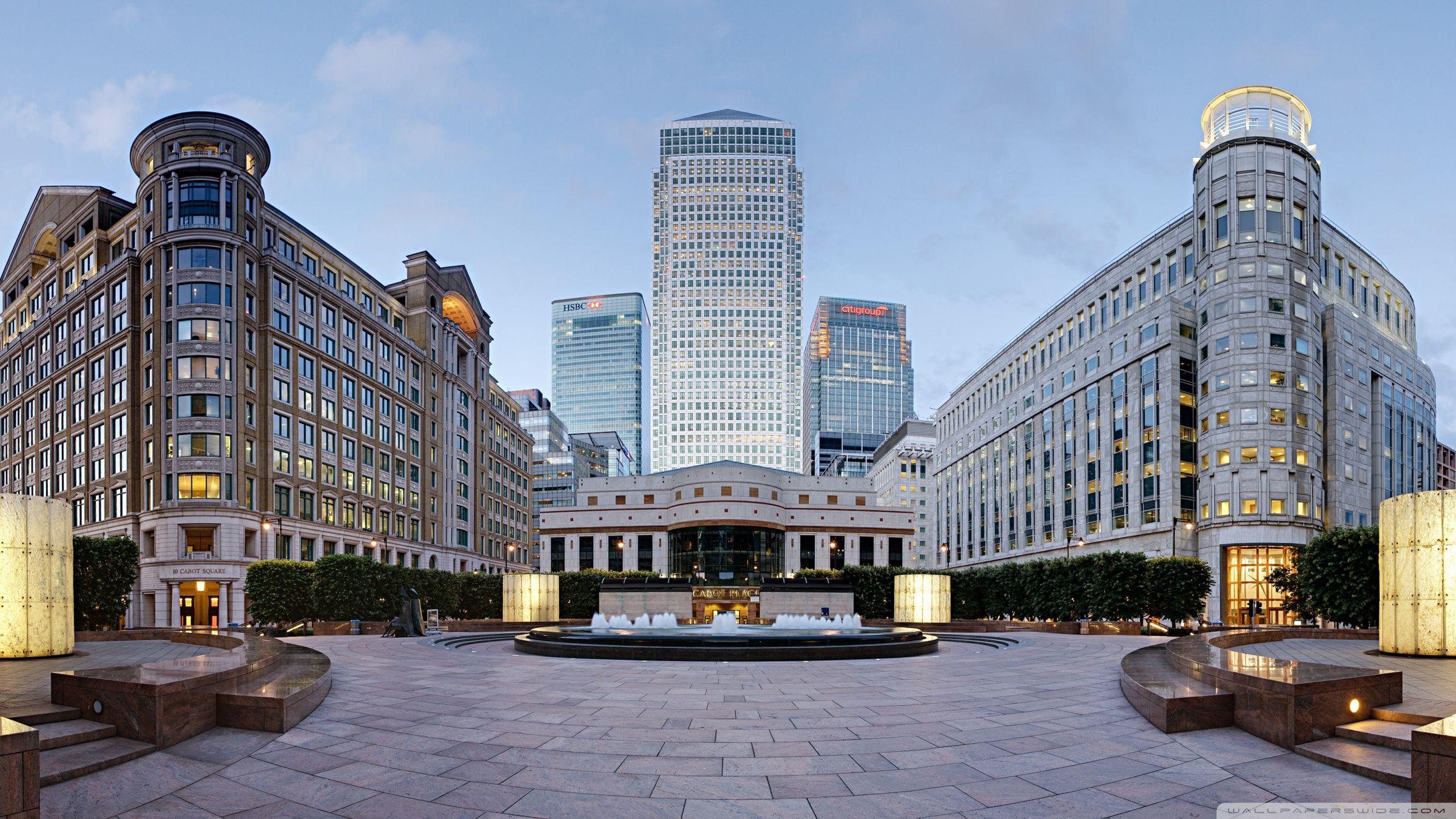 2400x1350 Canary Wharf London Ultra HD Desktop Background Wallpaper for 4K UHD TV : Widescreen & UltraWide Desktop & Laptop : Multi Display, Dual Monitor : Tablet