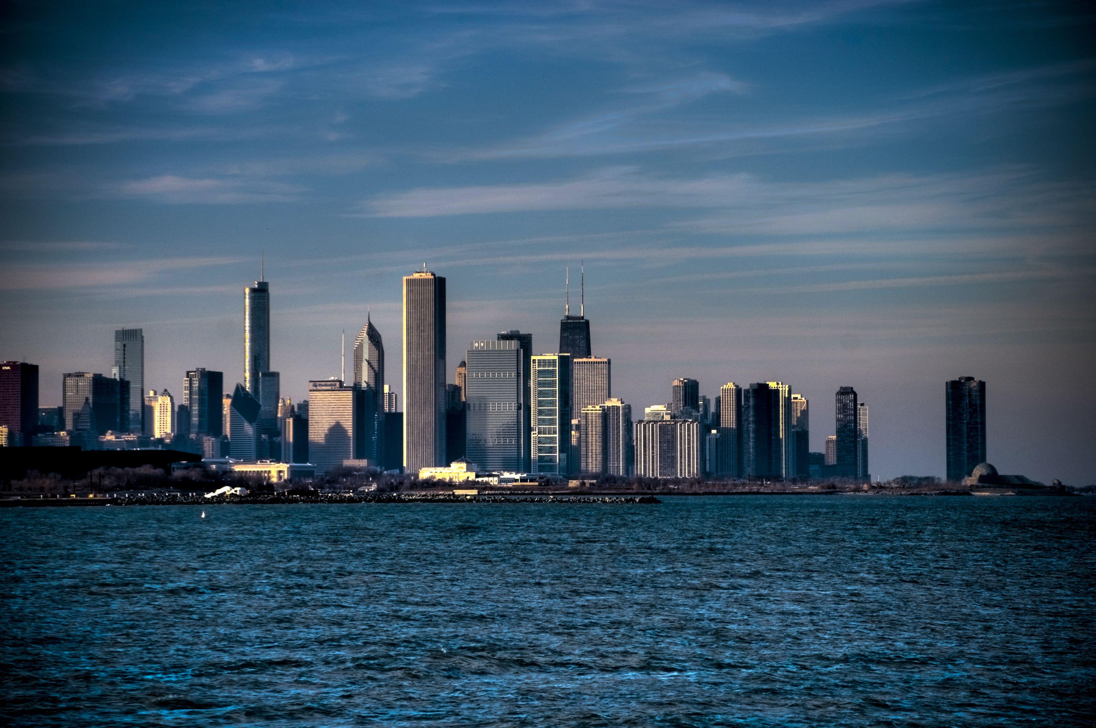 3785x2516 Wallpaper Illinois, Chicago, Usa, America, Michigan City Photo Download