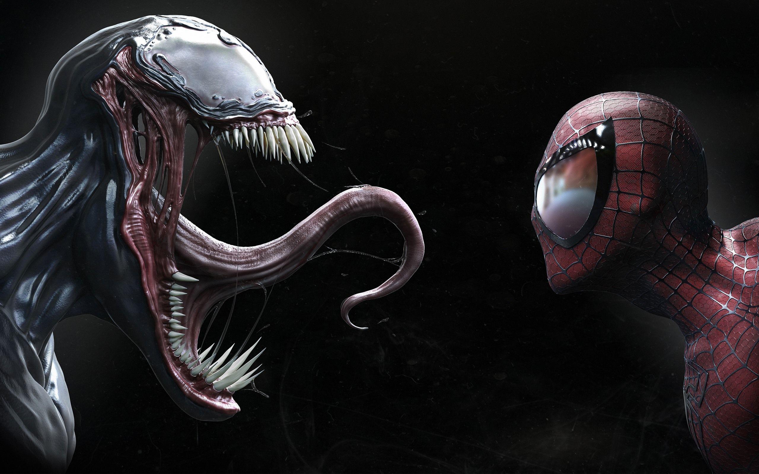 2560x1600 Venom và Spider Man, Mặt đối mặt, Siêu anh hùng 1080x1920 Hình nền iPhone 8 7 6 6S Plus, Nền, Hình ảnh, Hình ảnh