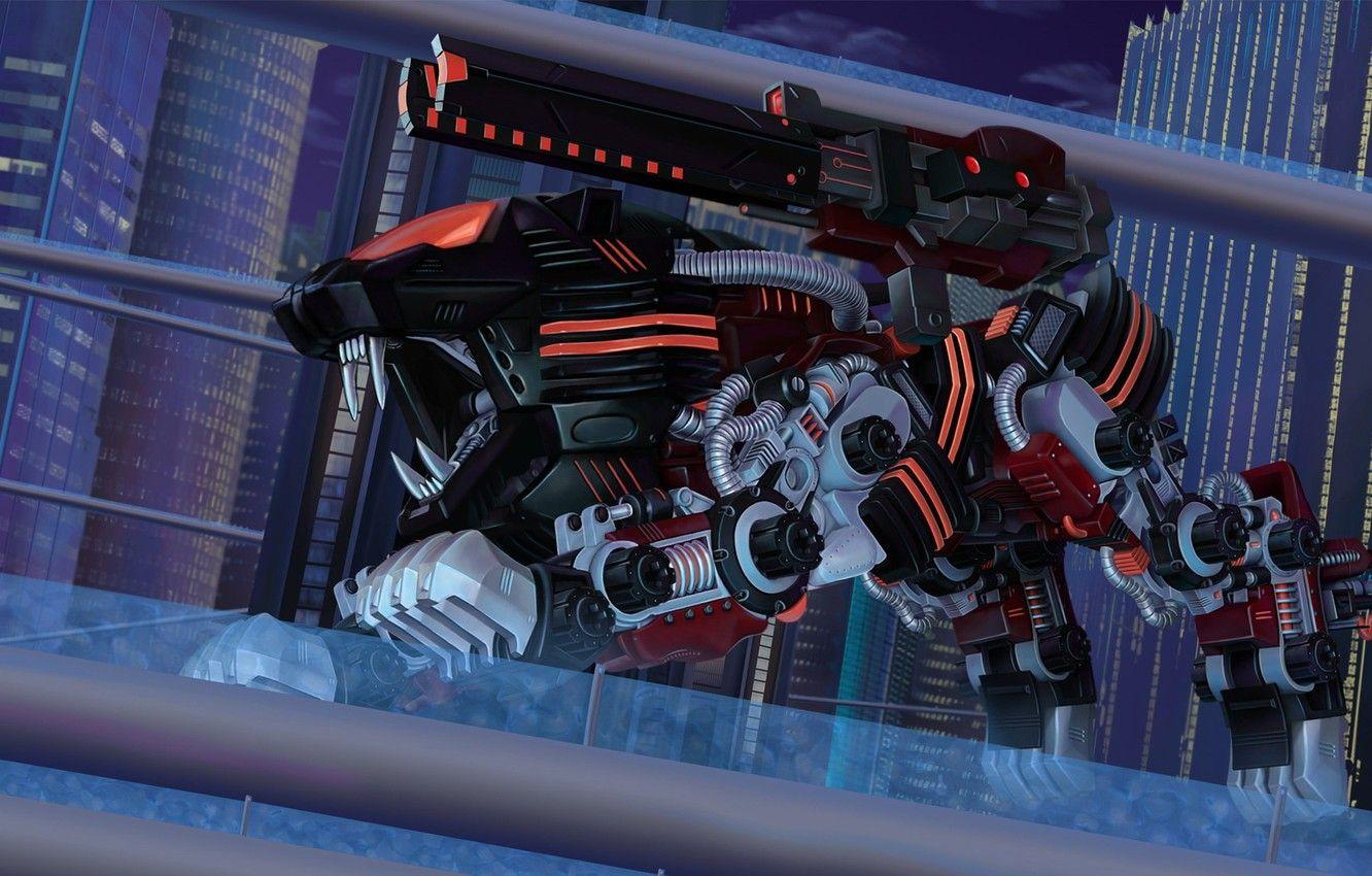 1332x850 Wallpaper gun, robot, zoids, liger, zoid image for desktop, section фантастика