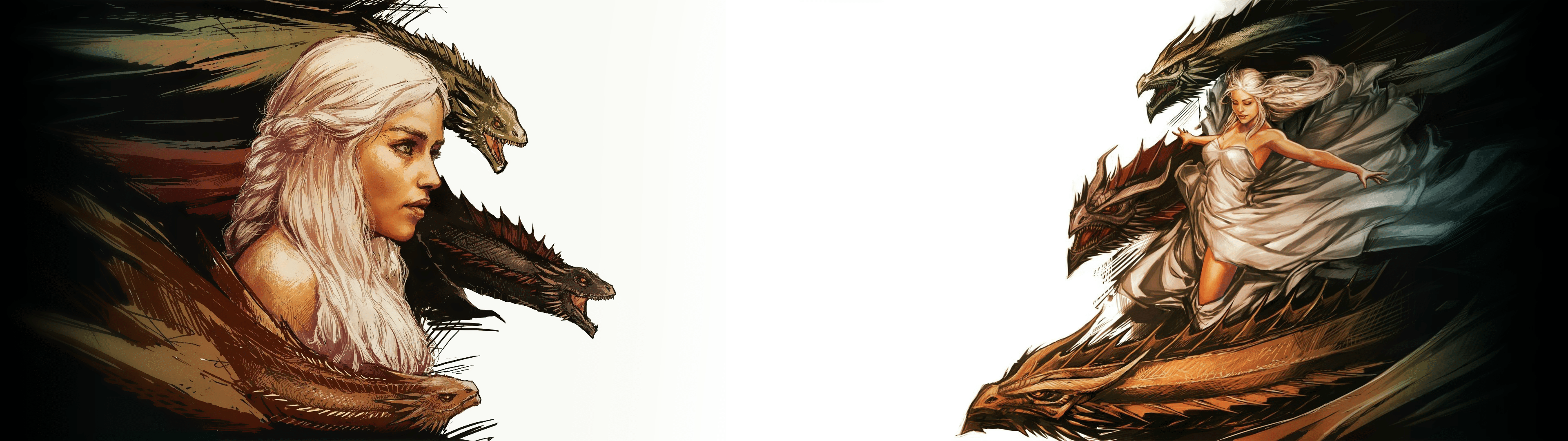 3840x1080 The Mother of Dragons