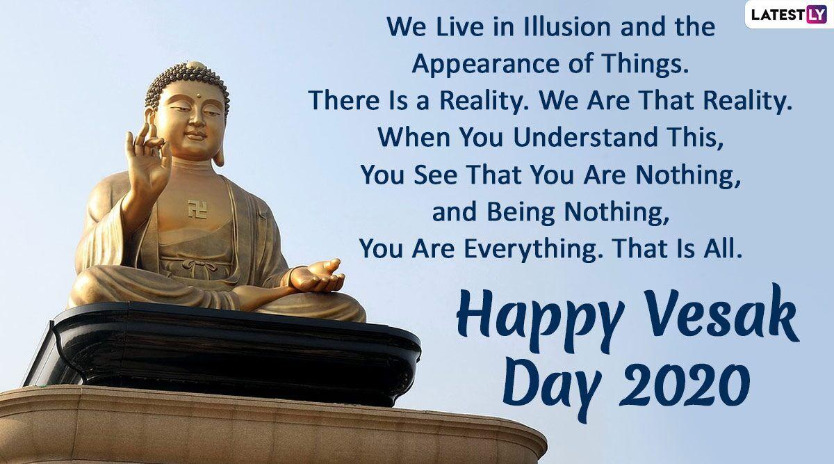 1200x667 Happy Vesak Day 2020 Greetings: Celebrate Buddha Purnima With WhatsApp Stickers, HD Image, GIF Messages and Motivational Quotes