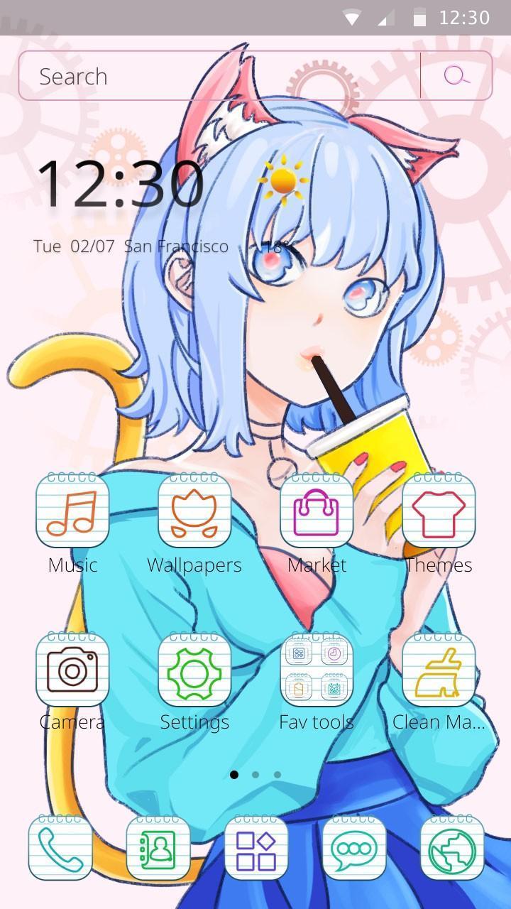 720x1280 Anime wallpaper pink girl anime cute theme for Android
