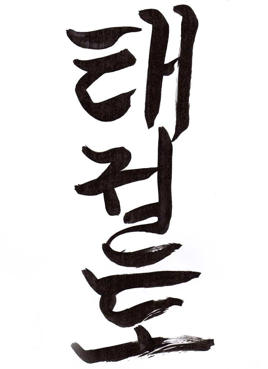 900x1238 taekwondo korean letters