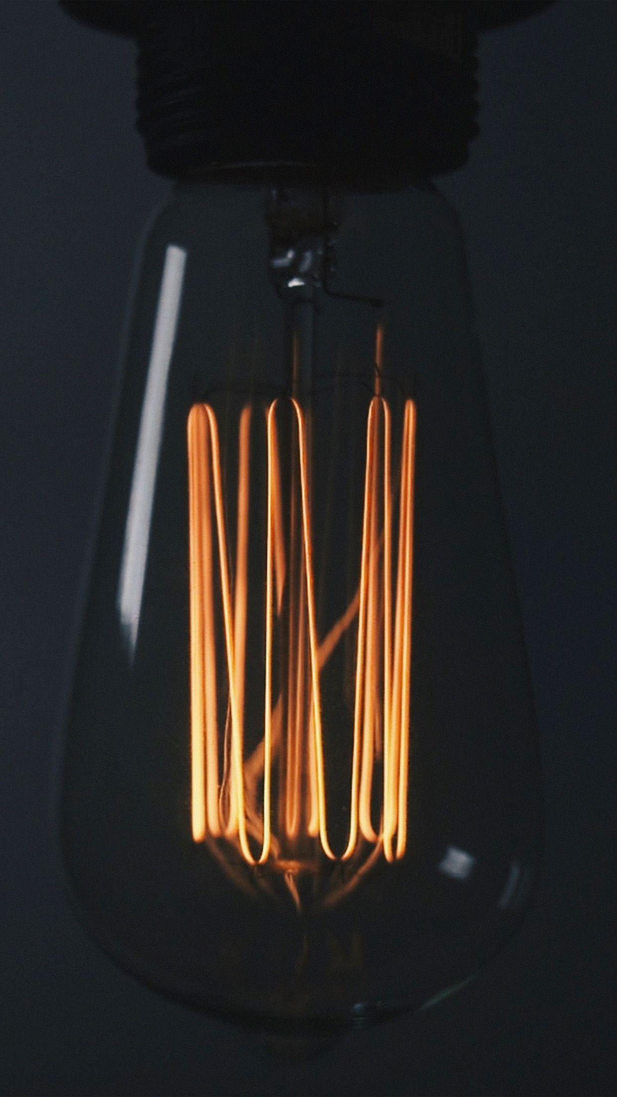 1242x2208 iPhone wallpaper. light bokeh edison blub