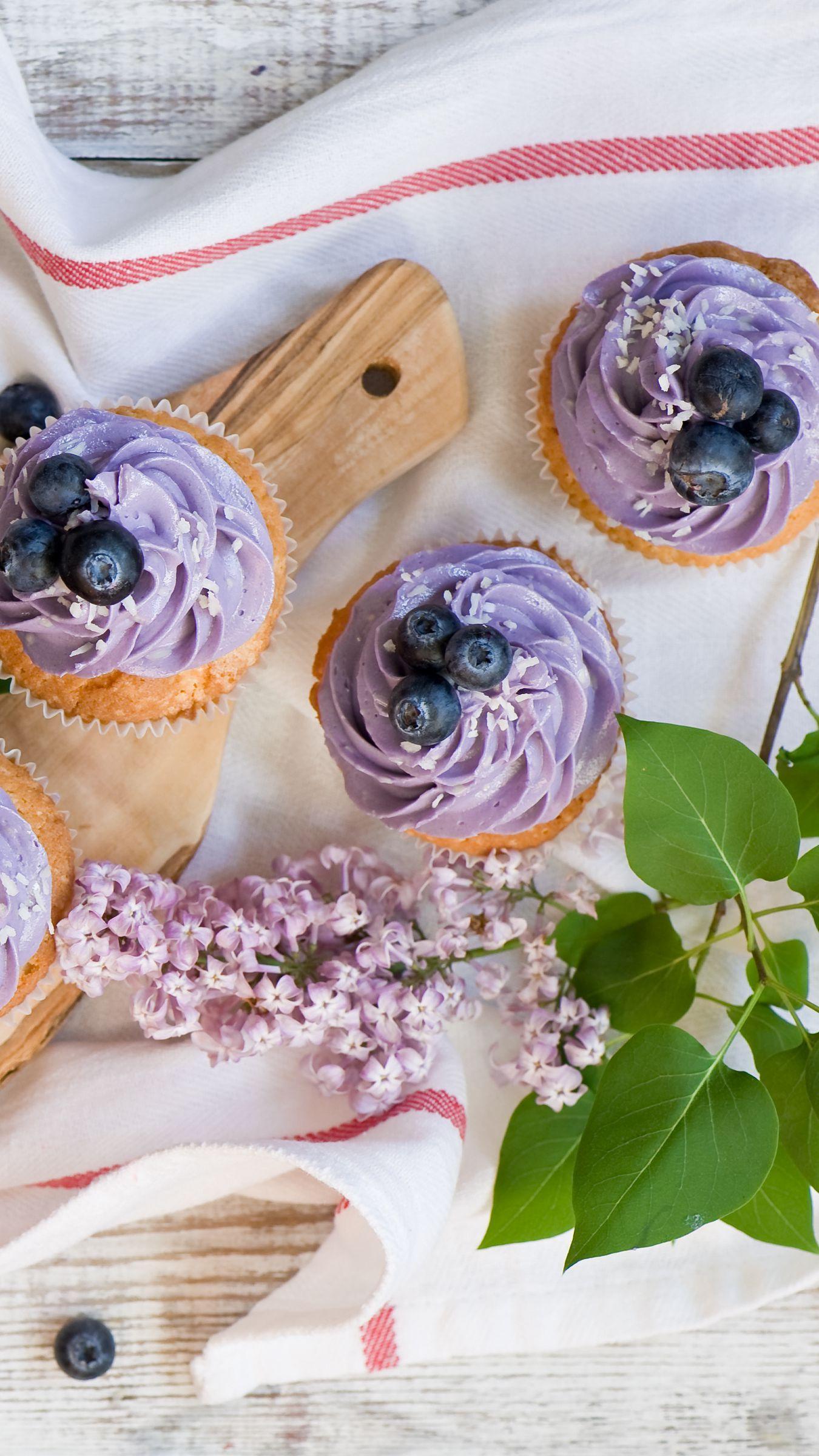 1350x2400 Download wallpaper 1350x2400 muffins, blueberry, cream, lilac iphone 8+/7+/6s+/for parallax HD background