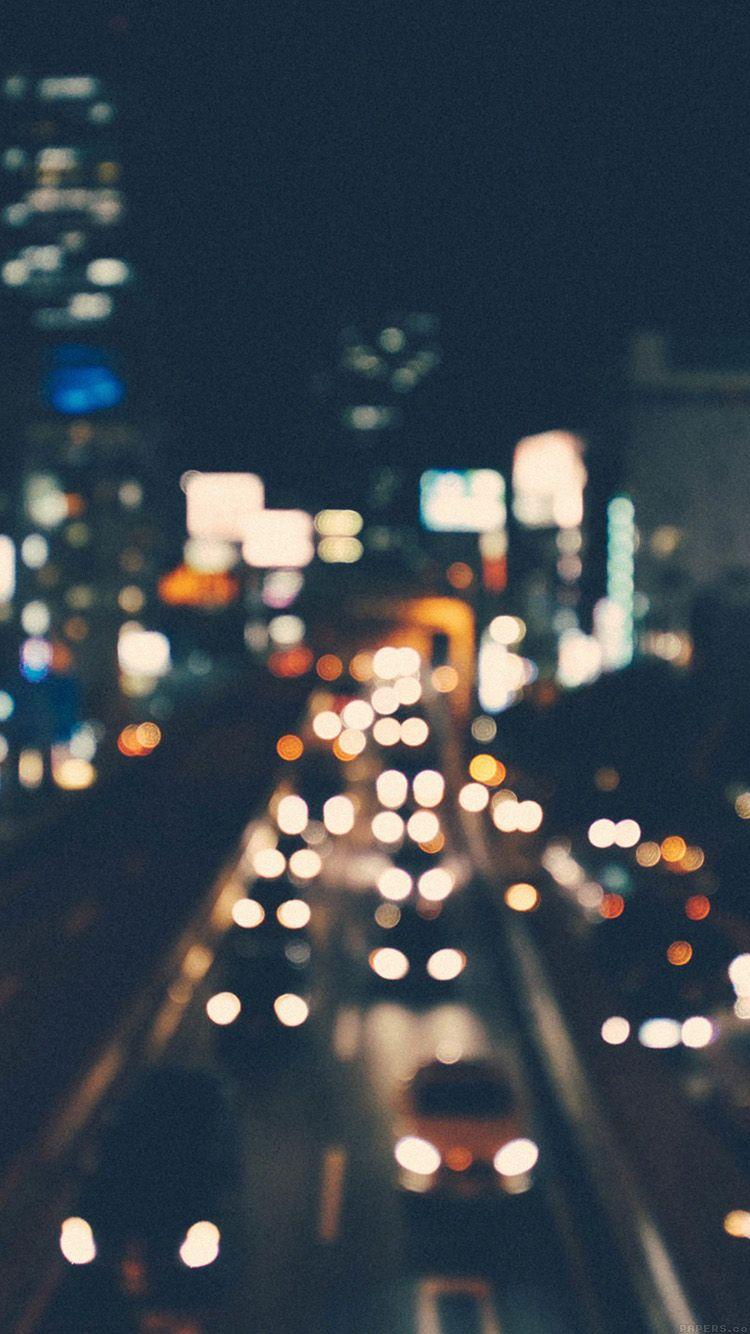 750x1334 iPhone 6 wallpaper. city bokeh night street nature