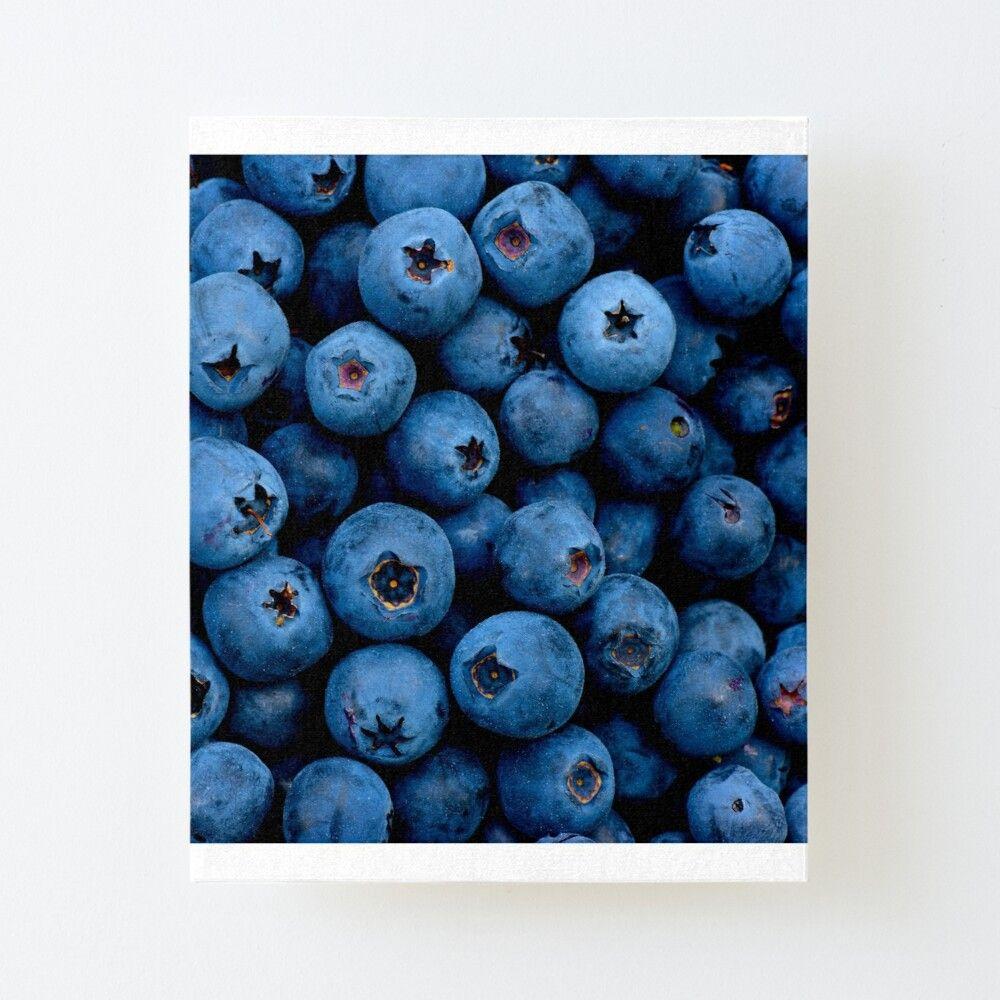 1000x1000 Blueberry berry fruit background Art Board Print