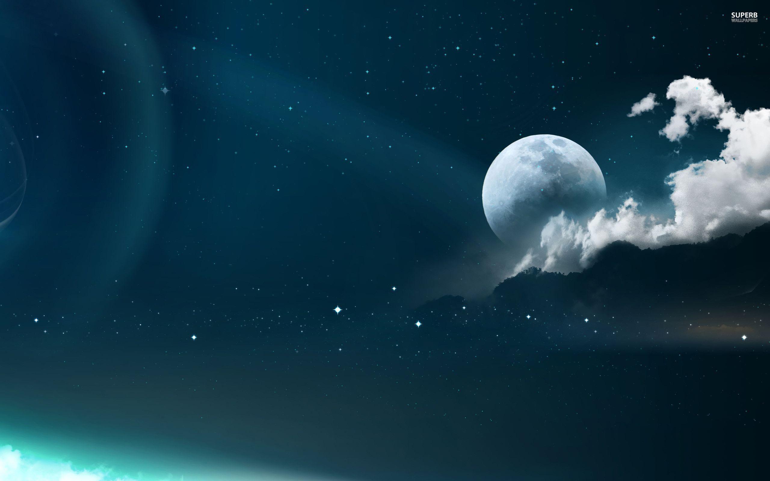 2560x1600 Full Moon Wallpaper