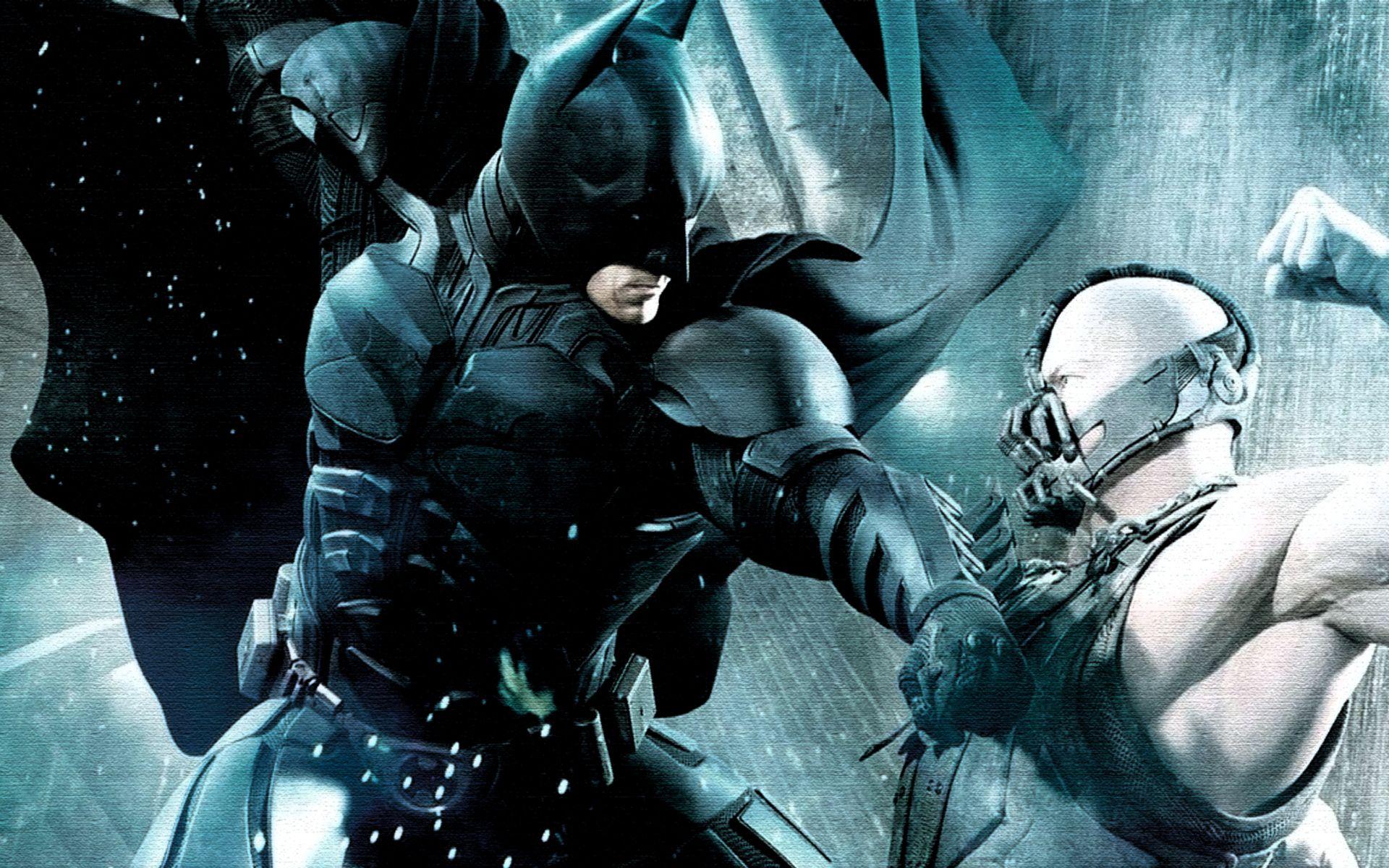 1920x1200 Batman Bane Fight wallpaper