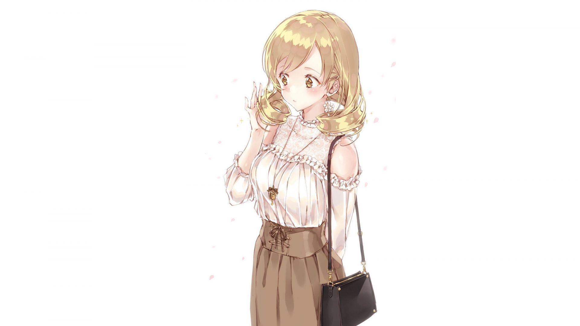 1920x1080 Desktop wallpaper blonde, beautiful, anime girl, mami tomoe, HD image, picture, background, b7ae9e