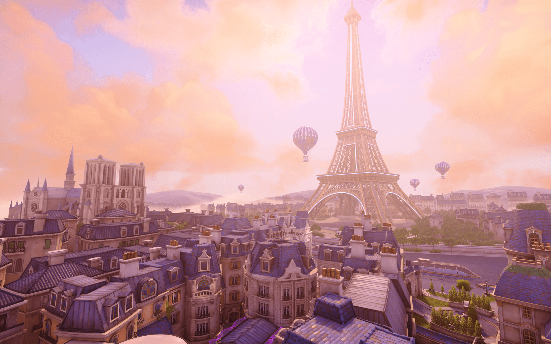 1920x1200 Video Game Overwatch Eiffel Tower HD Wallpaper