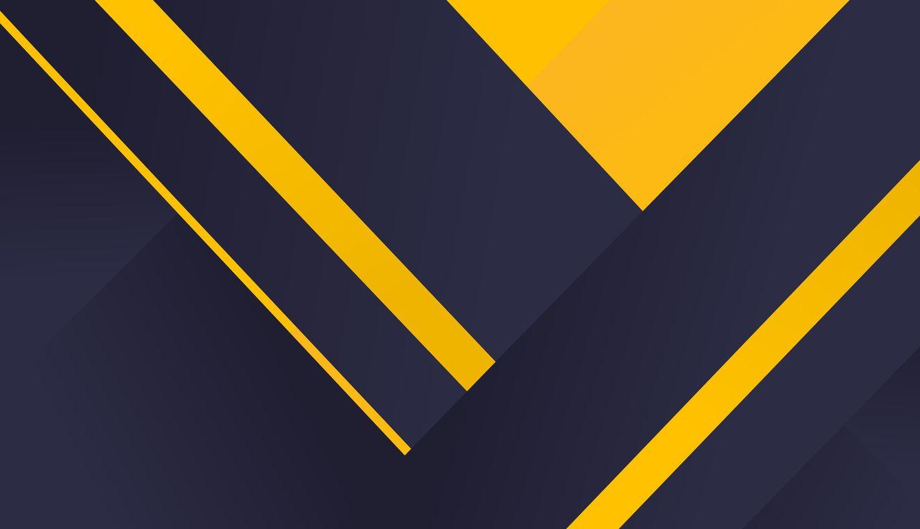 1336x768 Geometric Material Yellow Blue 4k Laptop HD HD 4k Wallpaper, Image, Background, Photo and Picture