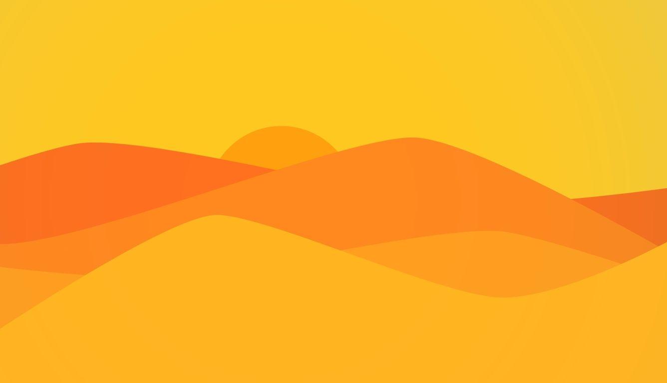 1336x768 Minimal Artistic Desert Sunset HD Laptop Wallpaper, HD Minimalist 4K Wallpaper, Image, Photo and Background