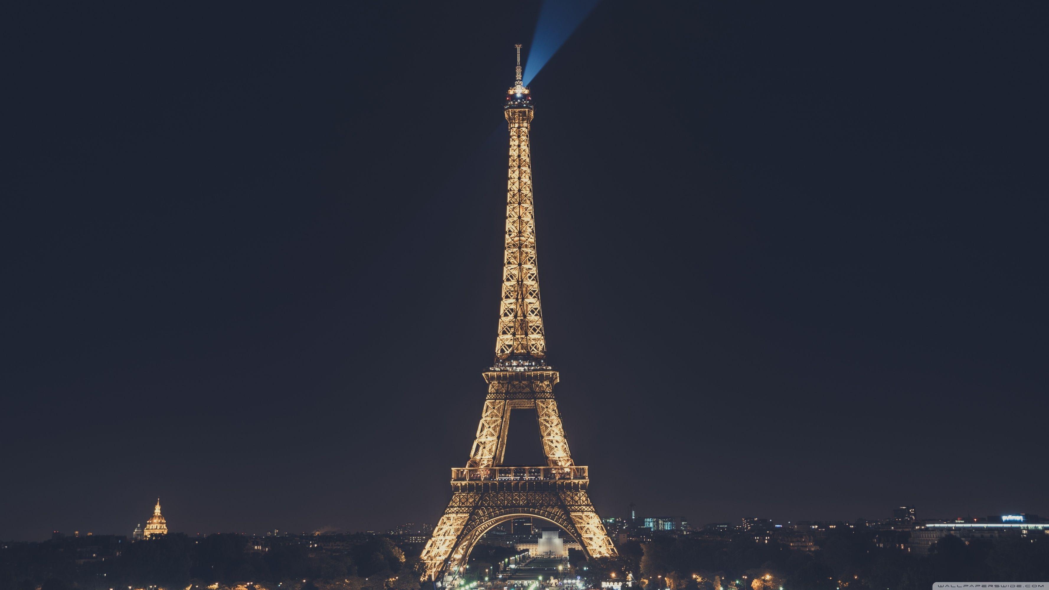 3554x1999 Eiffel Tower at Night, Paris, France Ultra HD Desktop Background Wallpaper for 4K UHD TV : Widescreen & UltraWide Desktop & Laptop : Tablet