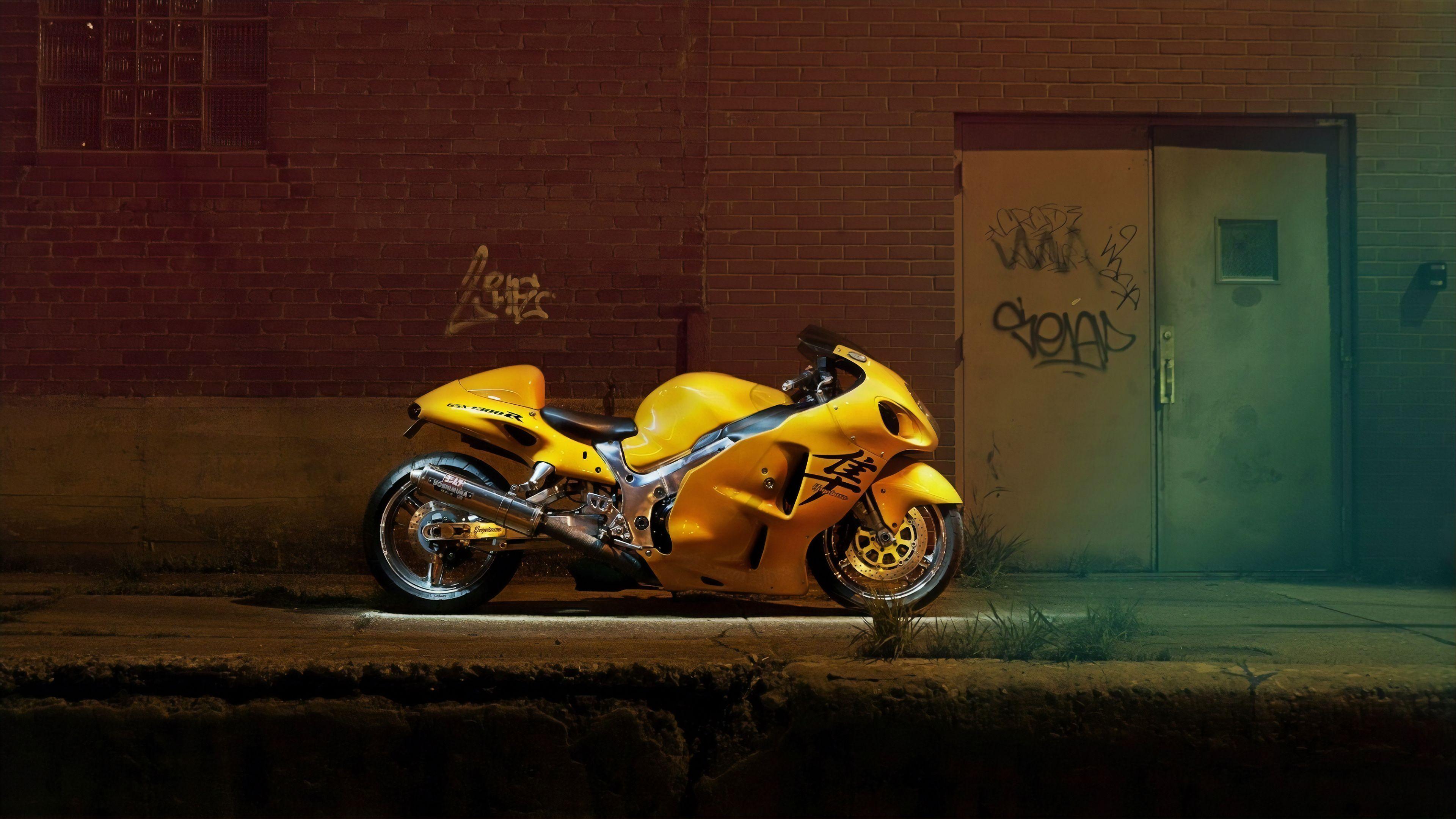 3840x2160 Yellow Hayabusa 4k Wallpaper, HD Bikes