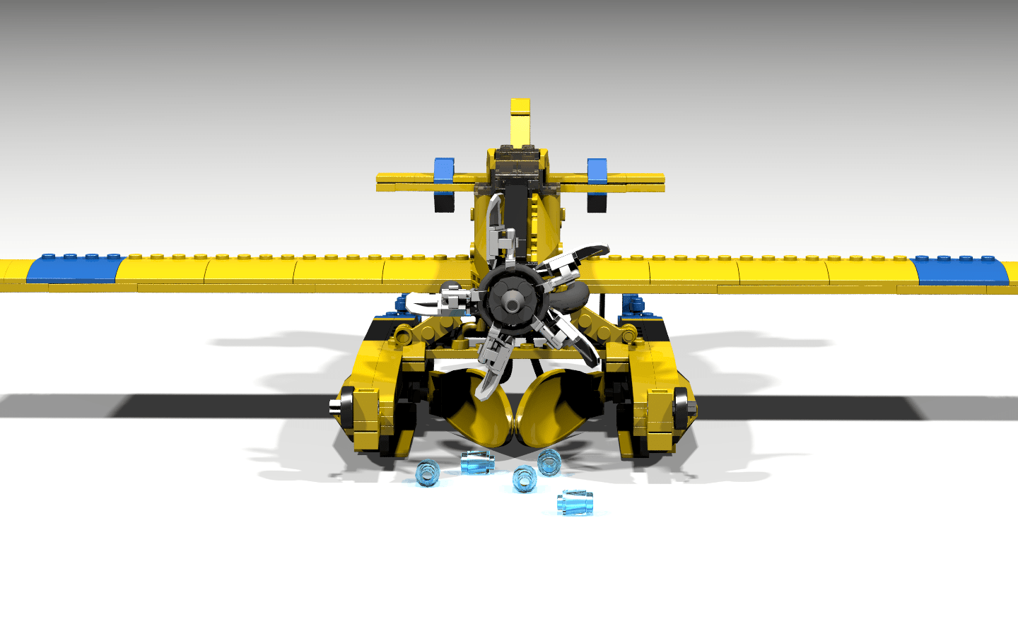 1440x900 LEGO IDEAS Tractor Fire Boss (mechanic catch&release water bricks)