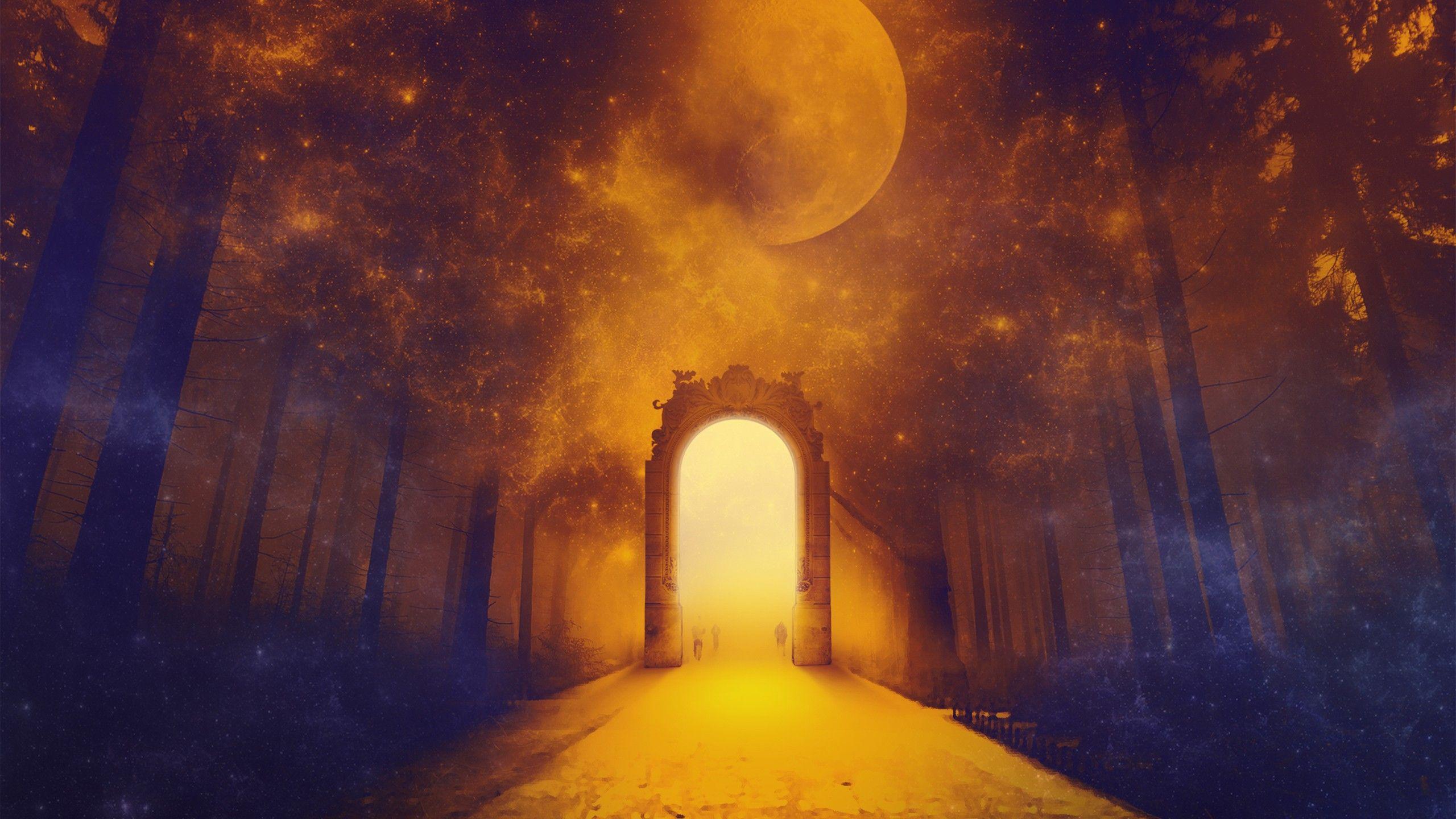 2560x1440 Heaven gate Wallpaper