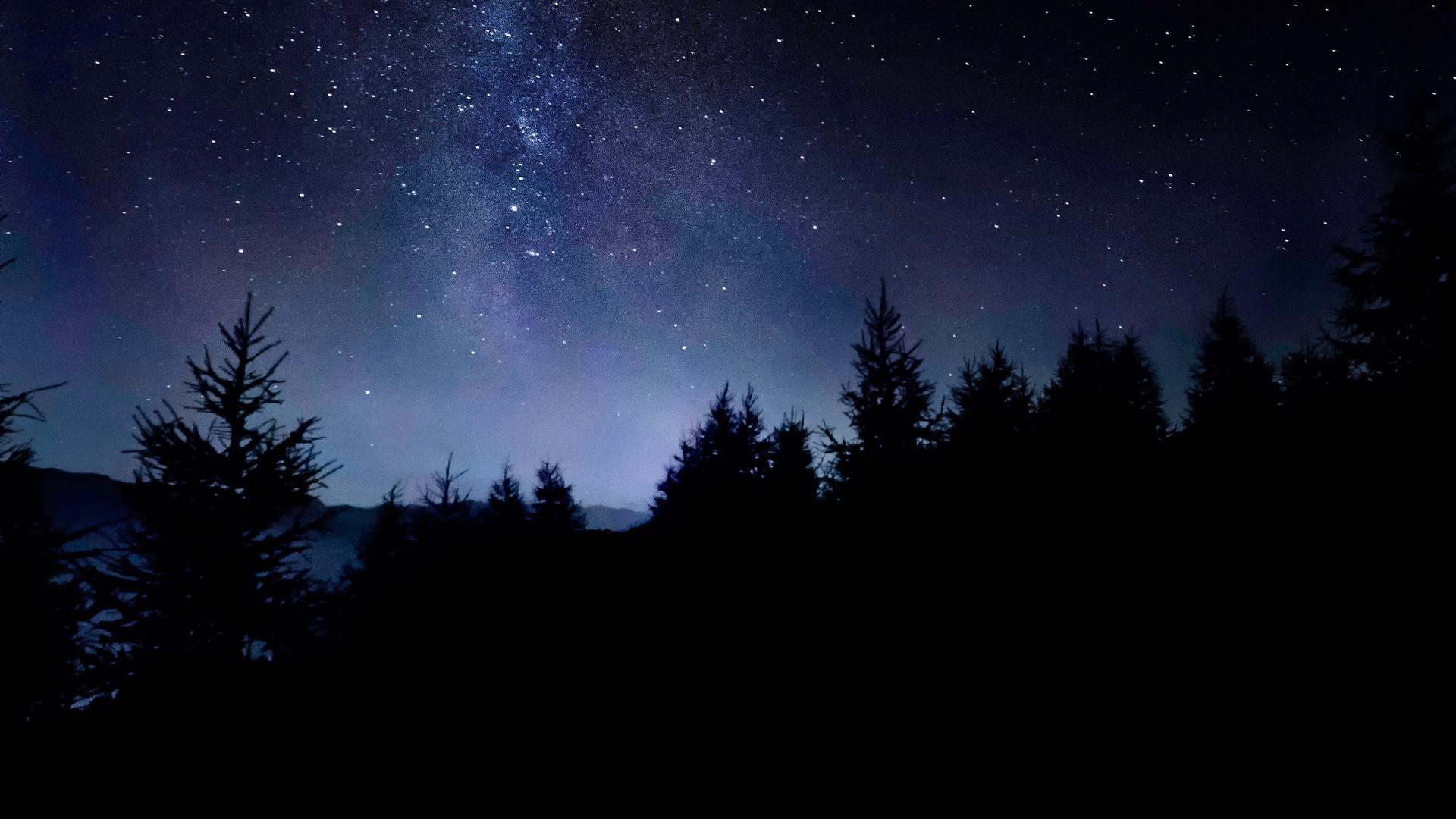 Dark Starry Night Wallpapers - Top Free Dark Starry Night Backgrounds ...