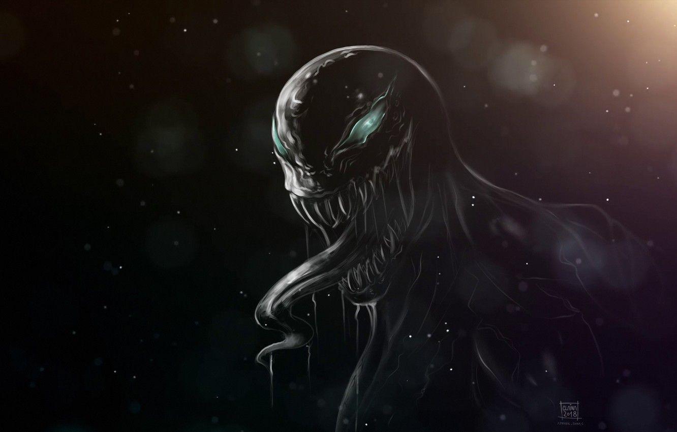 1332x850 Wallpaper Language, Teeth, Marvel, Venom, Venom, Symbiote, Creatures, Venom Fanart image for desktop, section арт