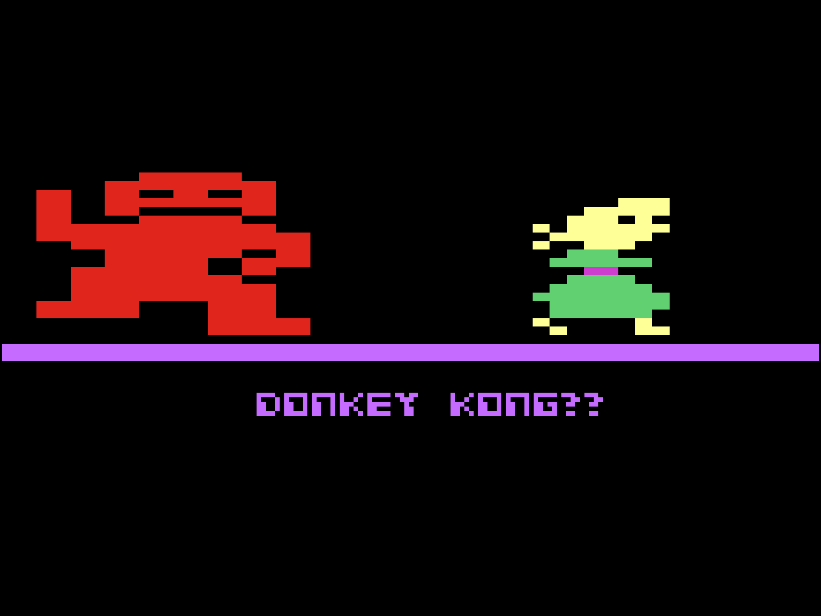 1600x1200 Donkey Kong used to look kinda different. Donkey kong, Atari, Kong