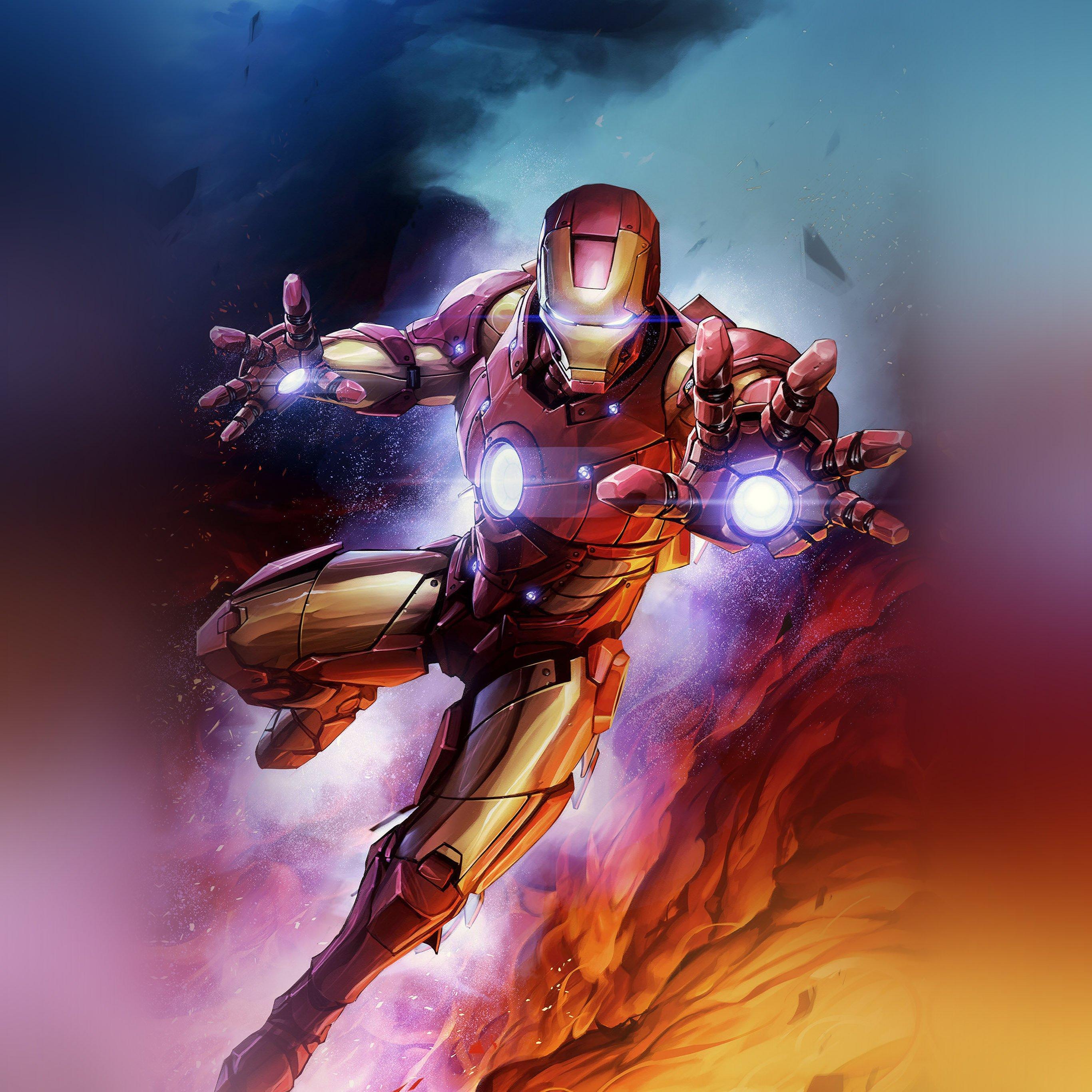 2732x2732 Marvel Art Wallpaper