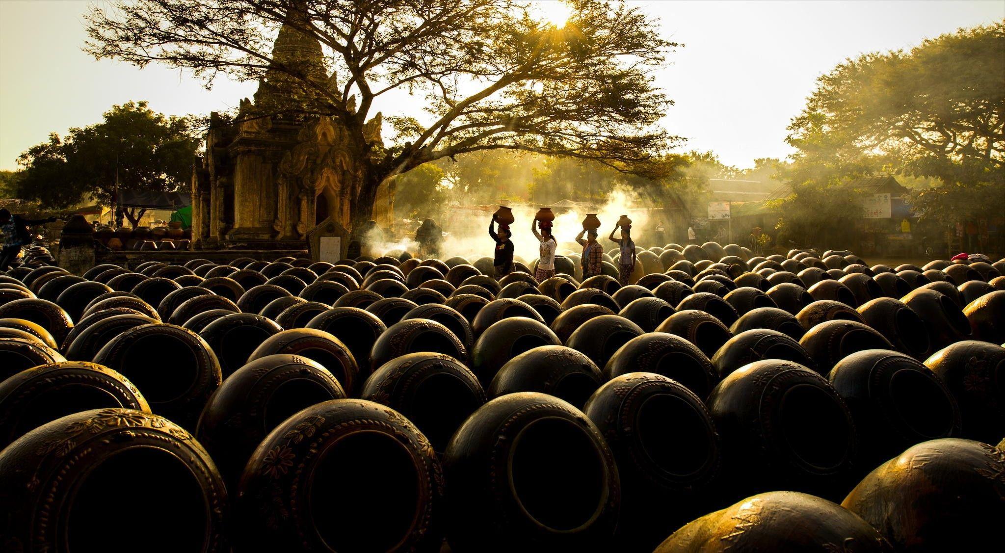 2048x1127 Bagan Myanmar People Village Asia Temple Wallpaper:2048x1127