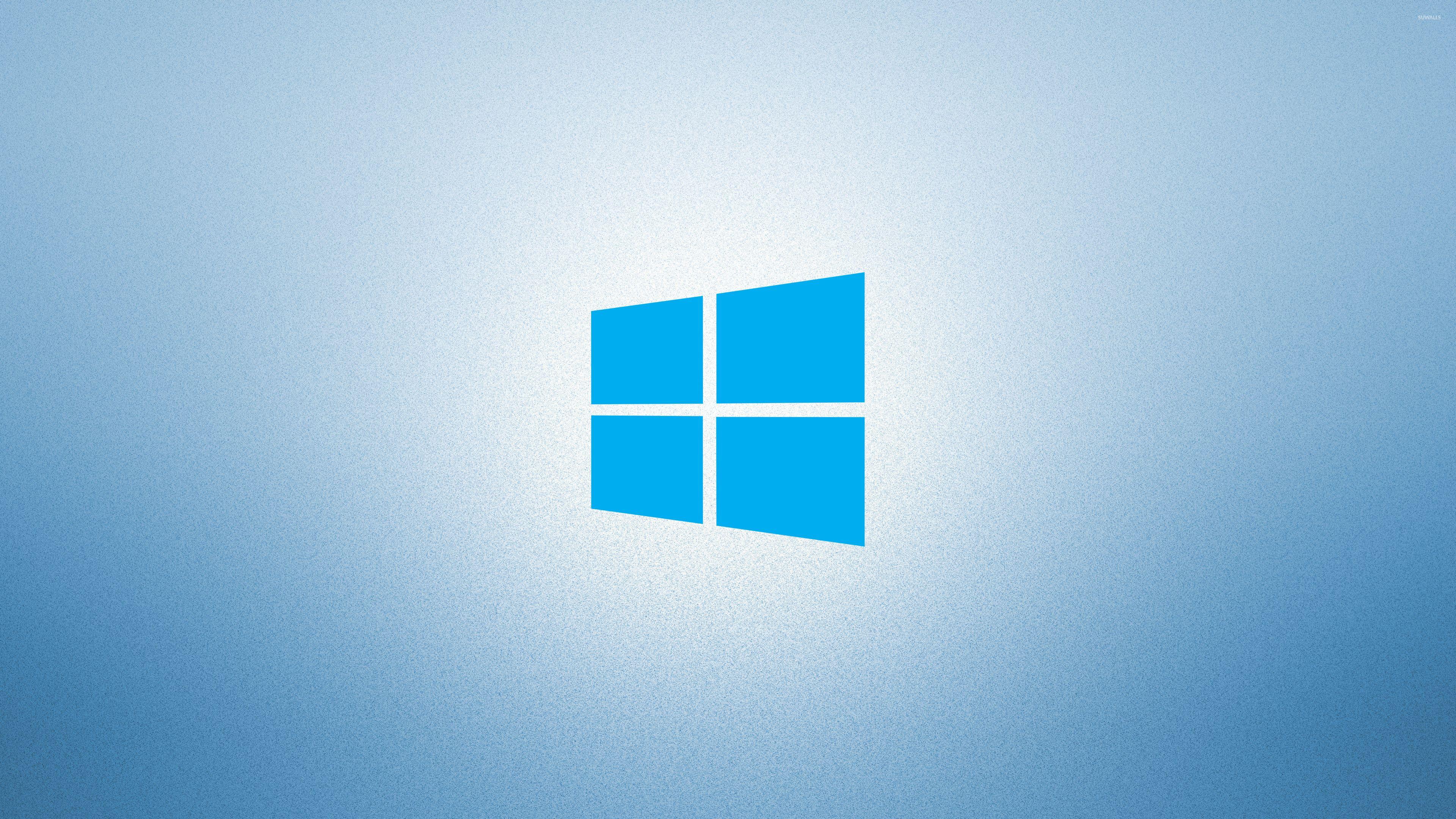 3840x2160 Windows 10 on light blue simple blue logo wallpaper wallpaper
