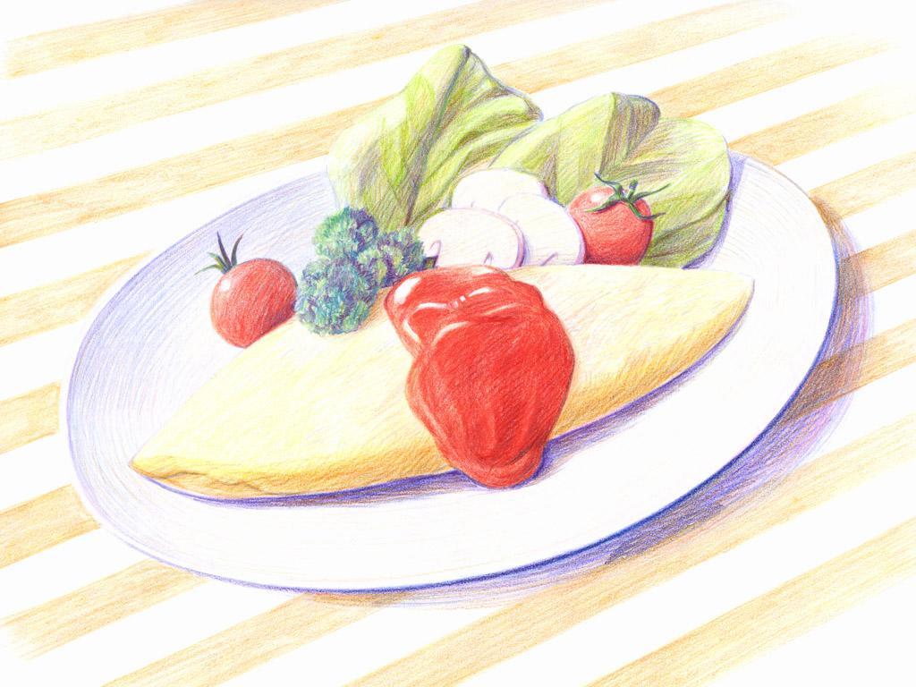 1024x768 Asma Siddique: 20 High Quality Food Drawing Wallpaper