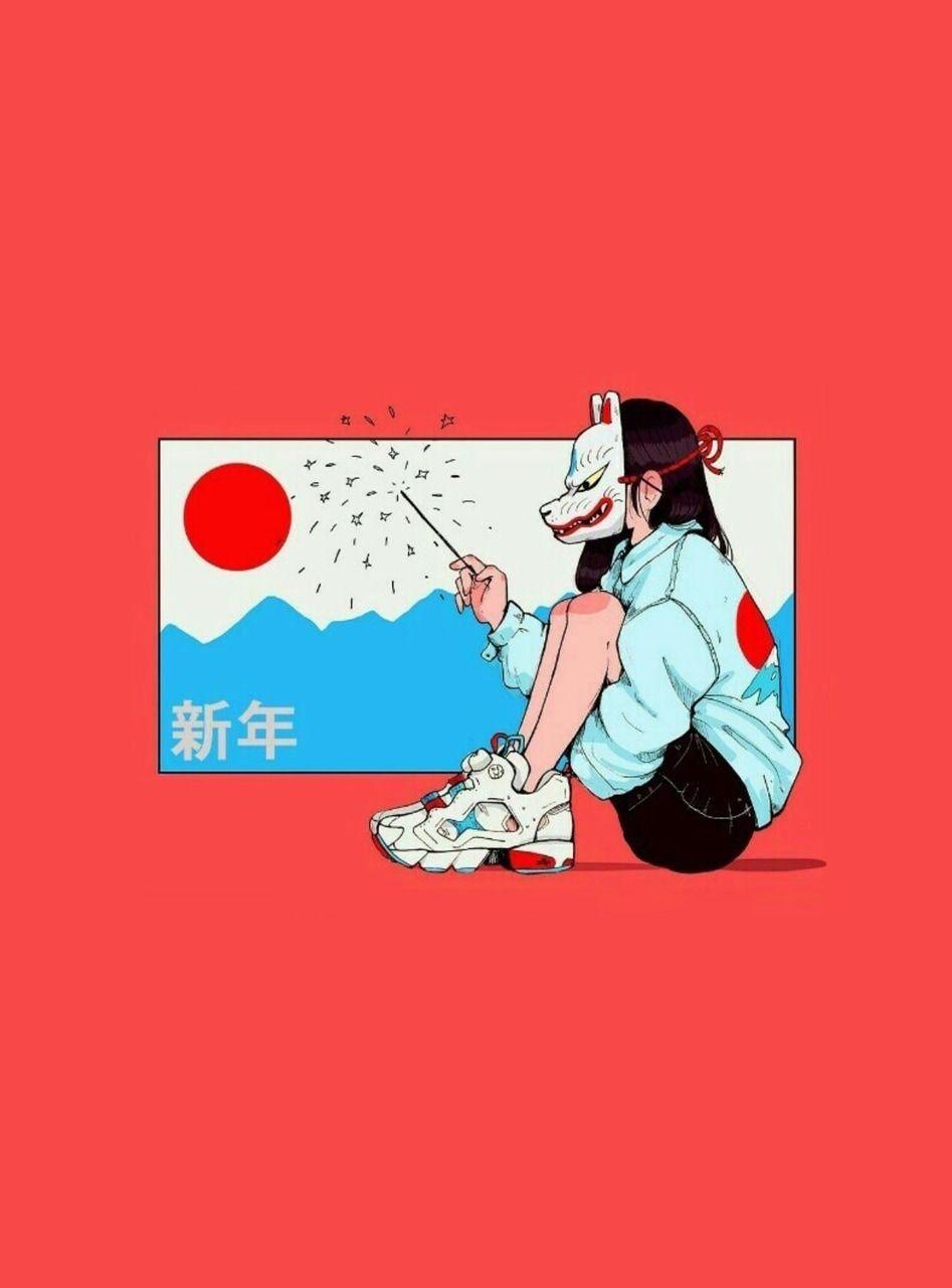 947x1280 japanese, girl, draw and wallpaper