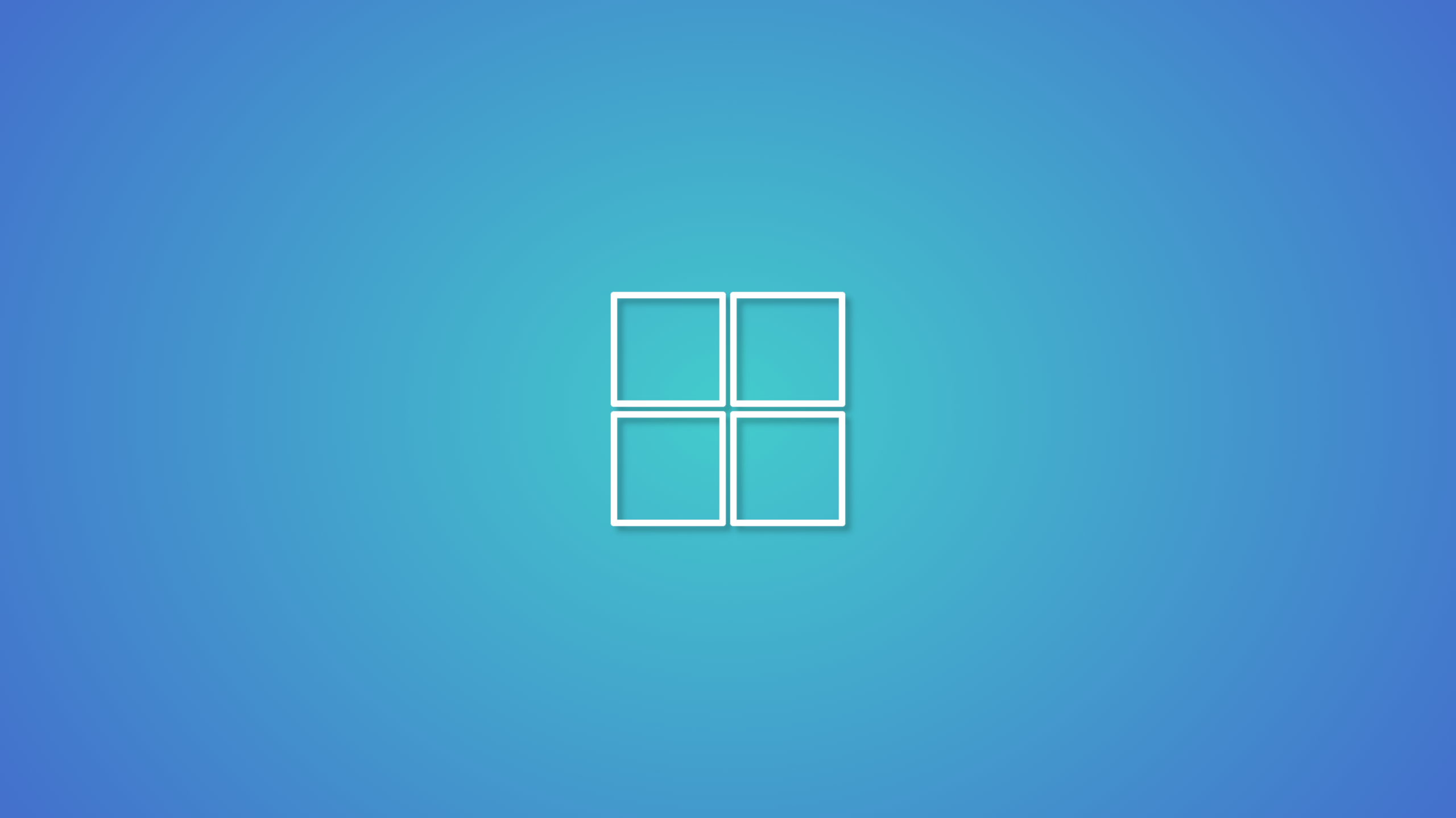 2560x1440 OC Windows 10 Minimal Wallpaper (Microsoft Logo)
