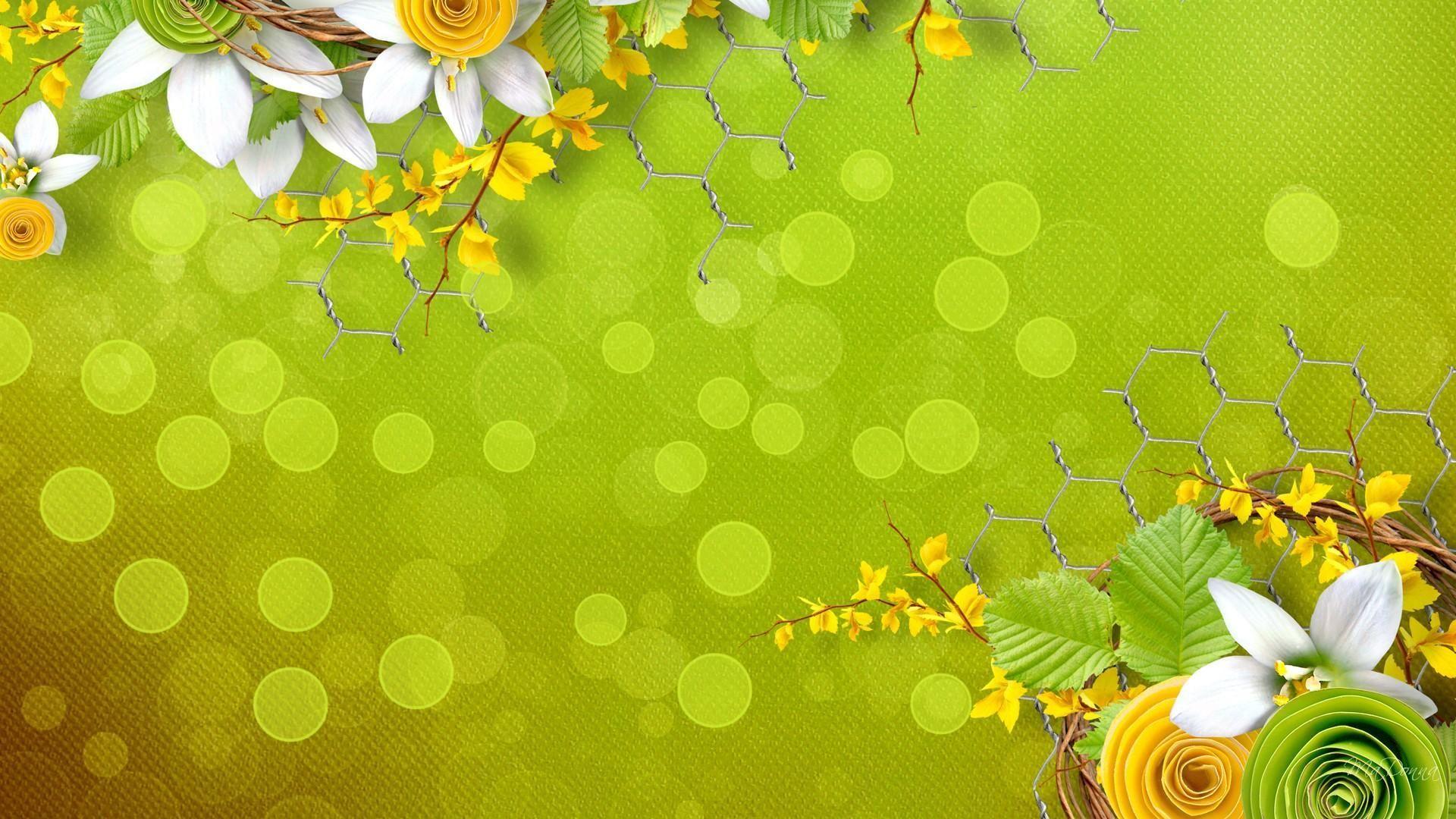 Green and Yellow Flowers Wallpapers - Top Free Green and Yellow Flowers  Backgrounds - WallpaperAccess