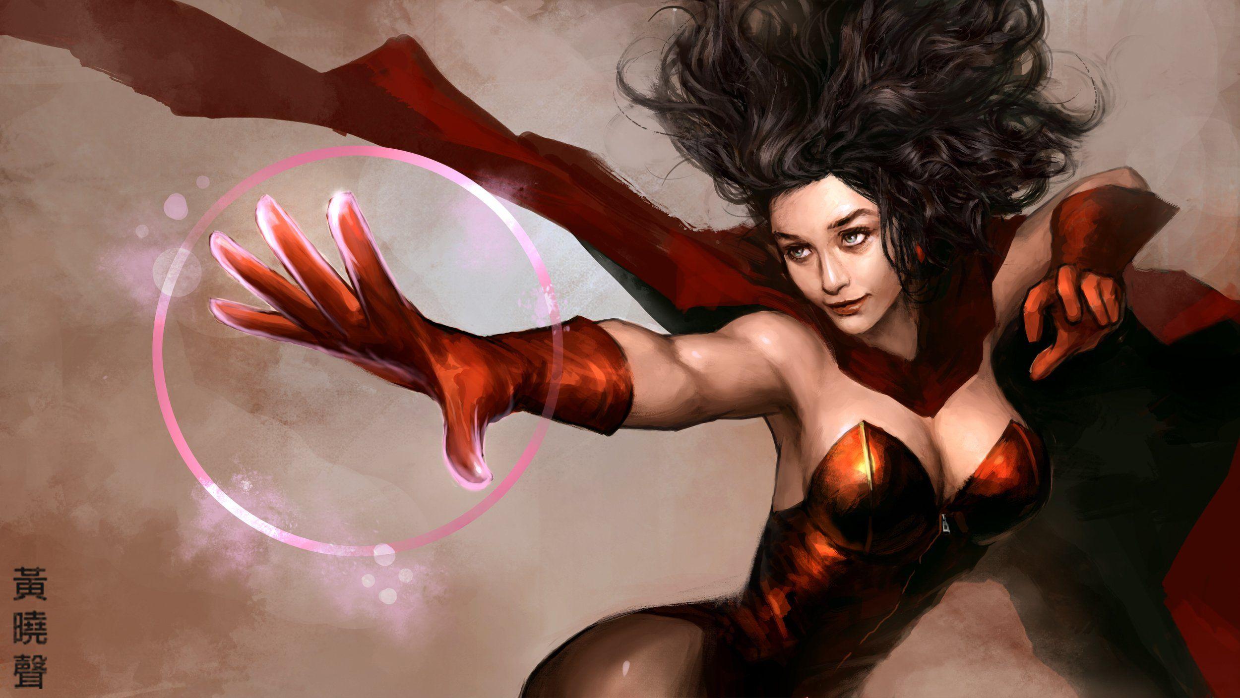 2500x1408 Heroe comics Magic Scarlet Witch Fantasy Girls fantasy wallpaperx1408