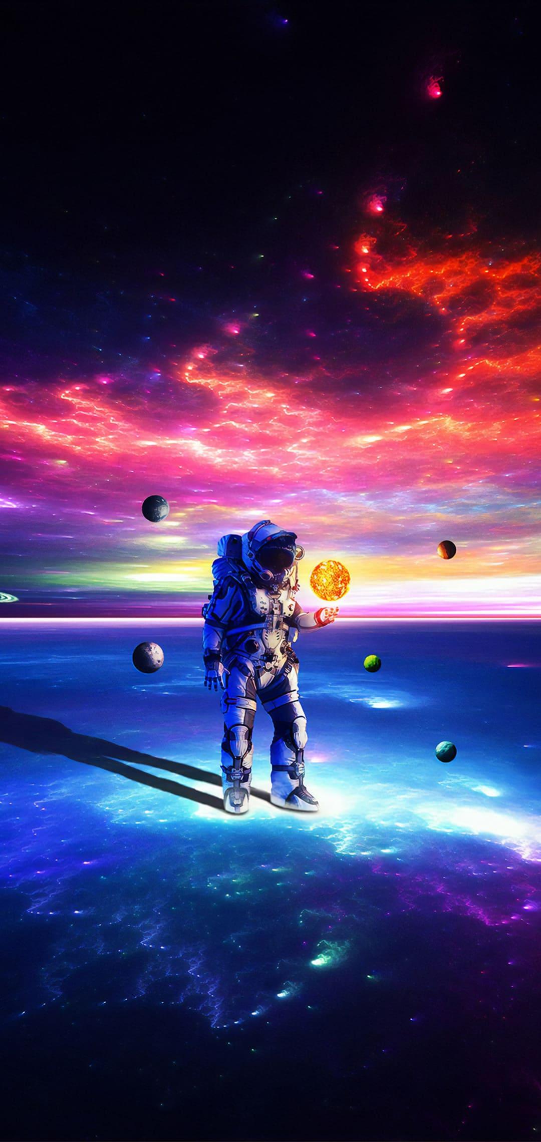 1080x2280 Astronaut Phone Wallpaper Best HD Astronaut Phone Background