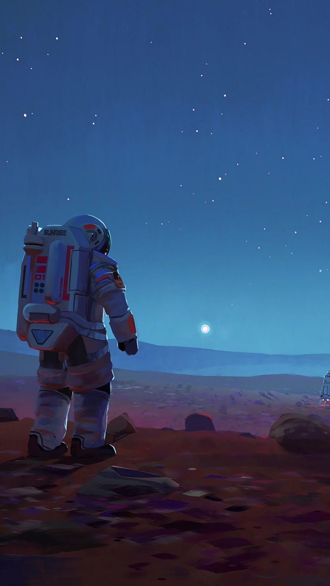1080x1920 Astronaut Space Wallpaper HD Kecbio