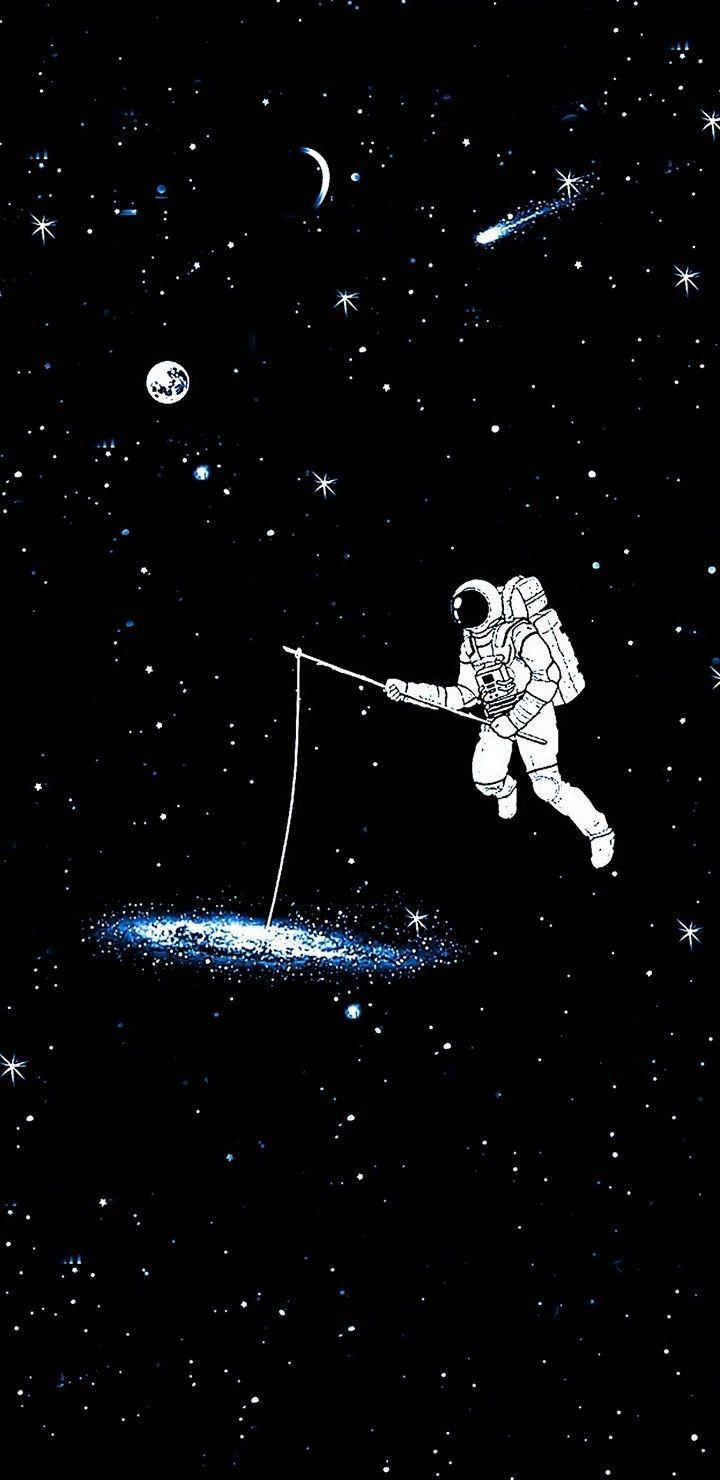 720x1480 Cool Astronaut Wallpaper