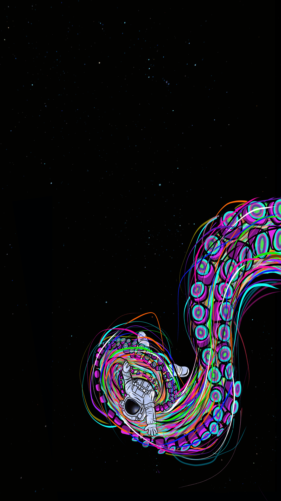 1080x1920 Astronaut in trouble wallpaper i drew