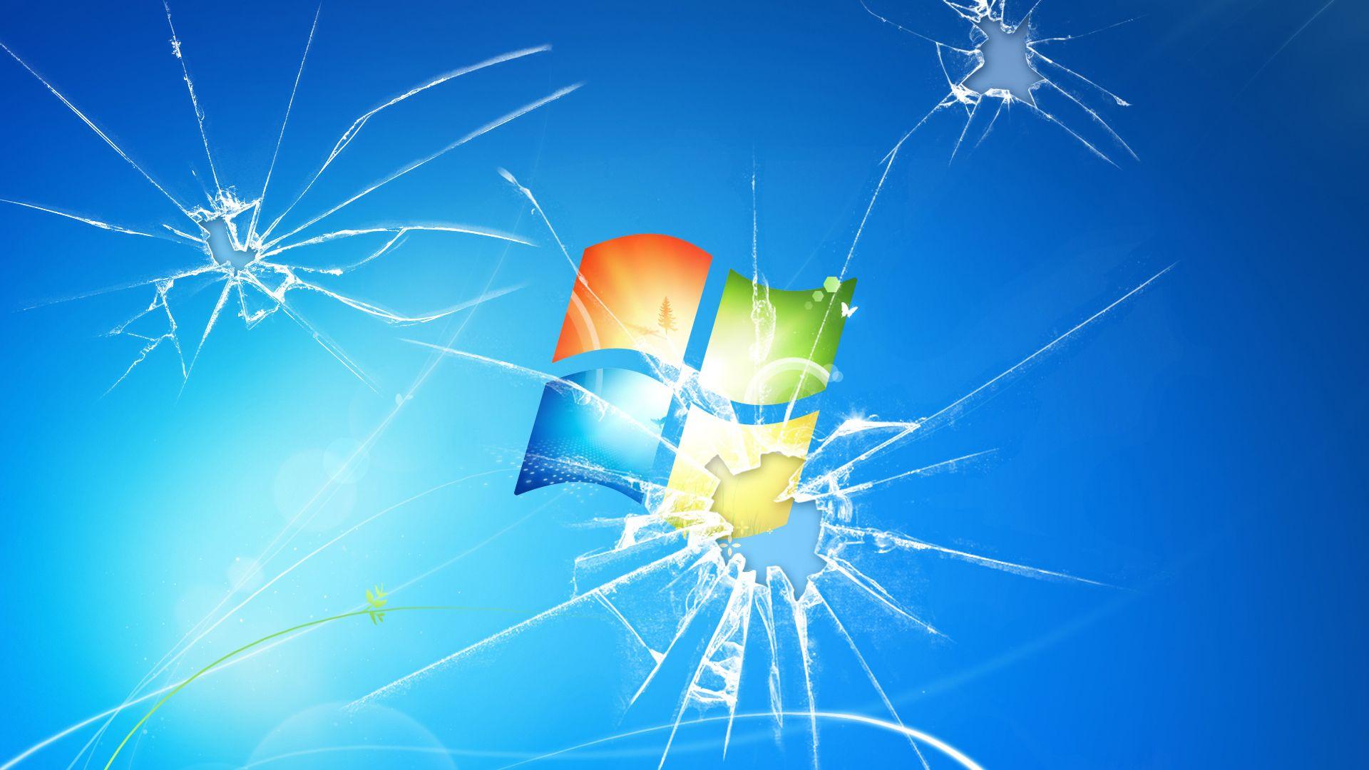 1920x1080 Broken Glass HD Wallpaper