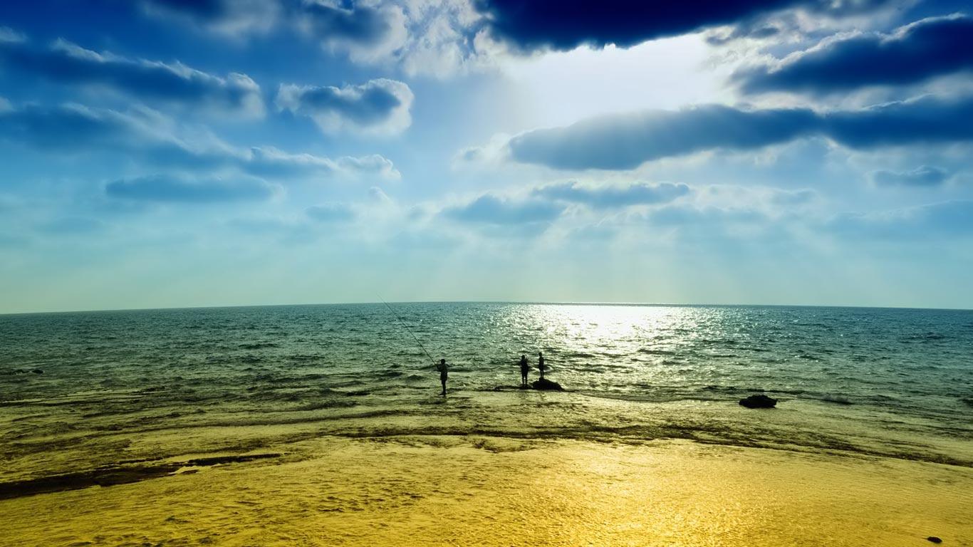 1366x768 Fishing Desktop Background 22 HD Wallpaper