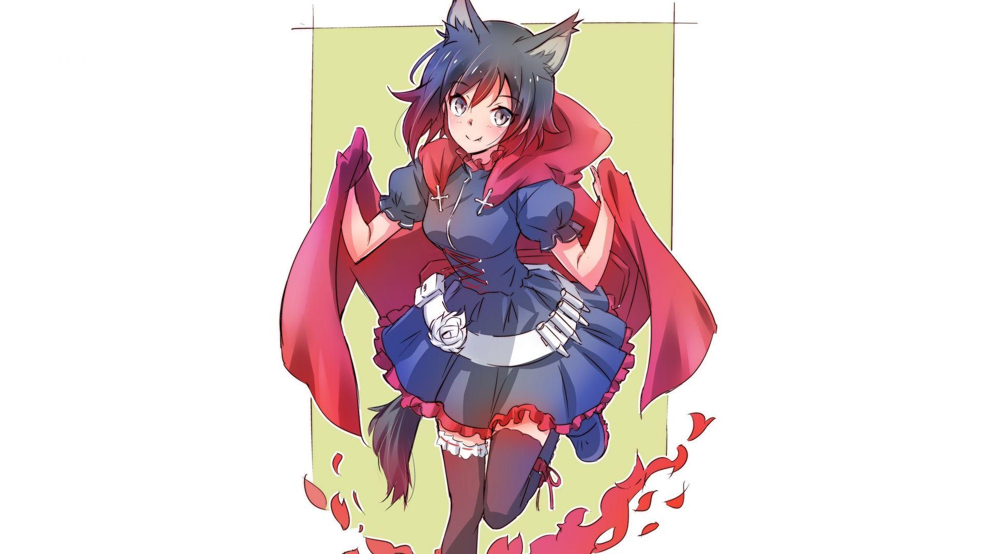 1920x1080 Desktop wallpaper cute, ruby rose, anime, anime girl, HD image, picture, background, 062de8