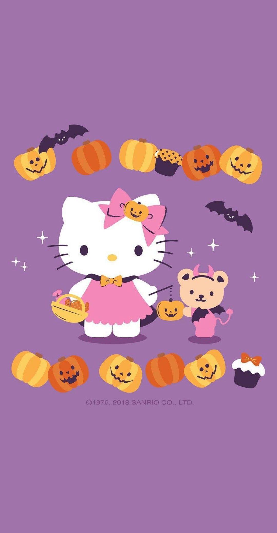 Funny Hello Kitty Halloween Wallpaper