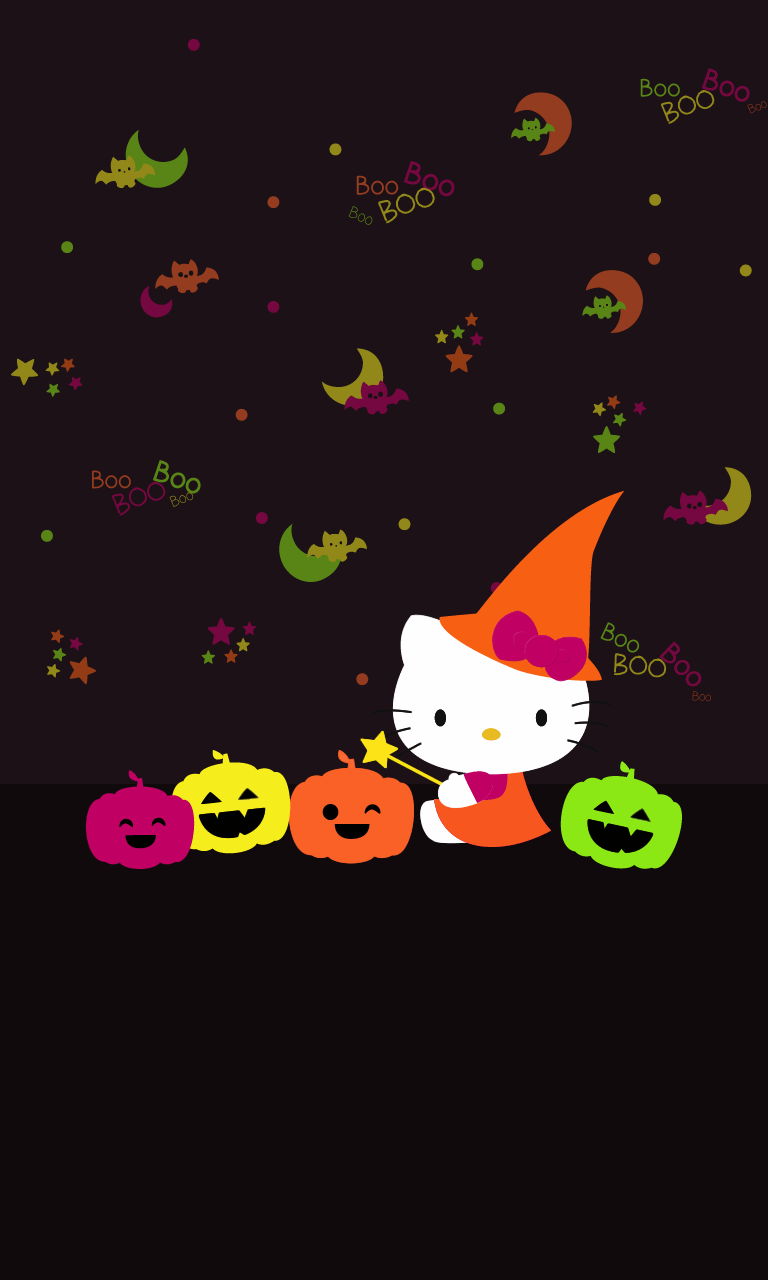 768x1280 Halloween Kitty Wallpaper